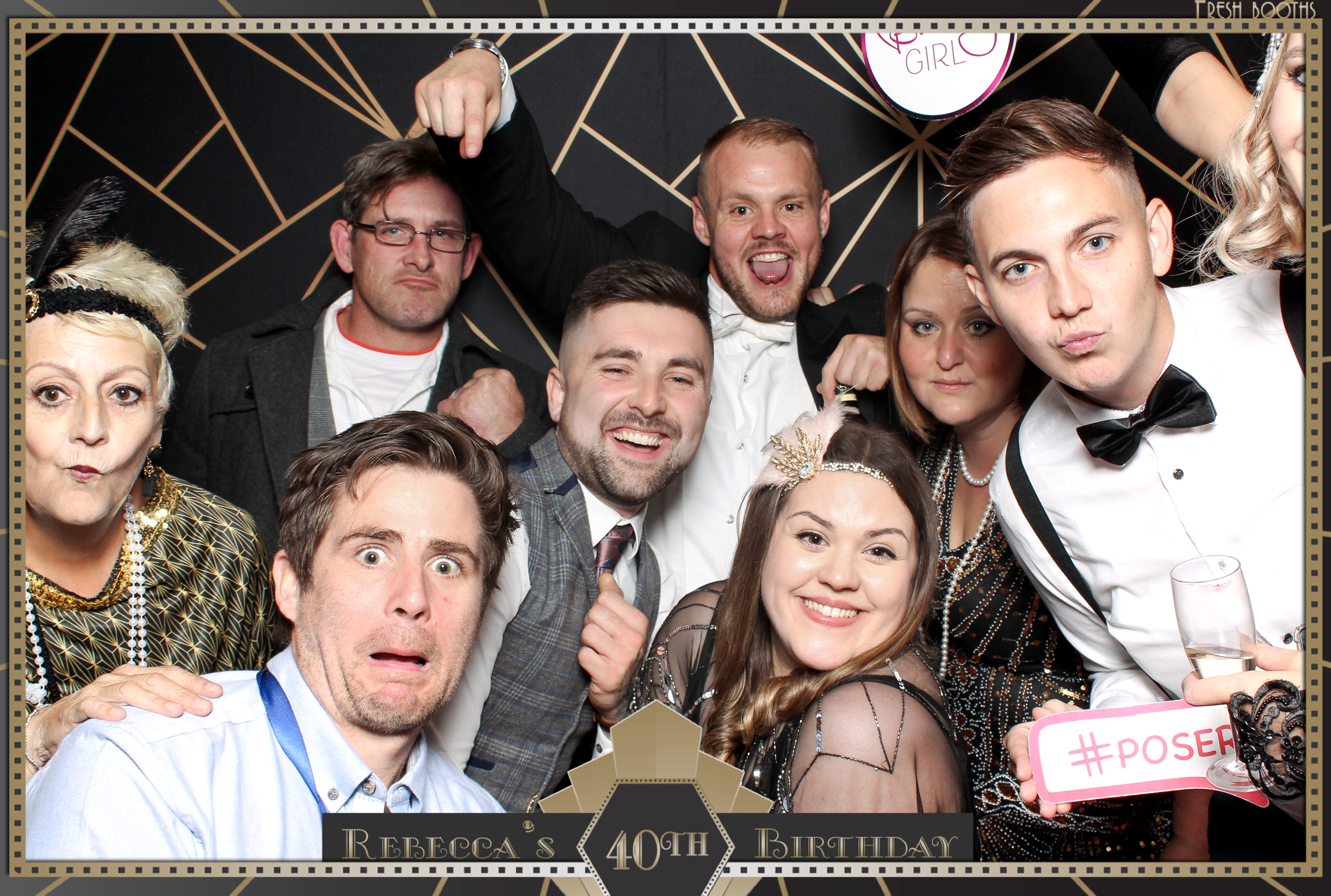 Rebecca's 40th - Classic Open Booth | View more photos from the event at gallery.freshbooths.com/u/FreshBooths/Rebeccas-40th-Classic-Open-Booth