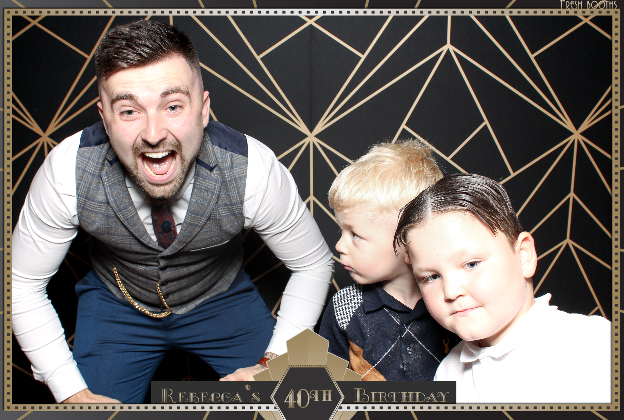 Rebecca's 40th - Classic Open Booth | View more photos from the event at gallery.freshbooths.com/u/FreshBooths/Rebeccas-40th-Classic-Open-Booth