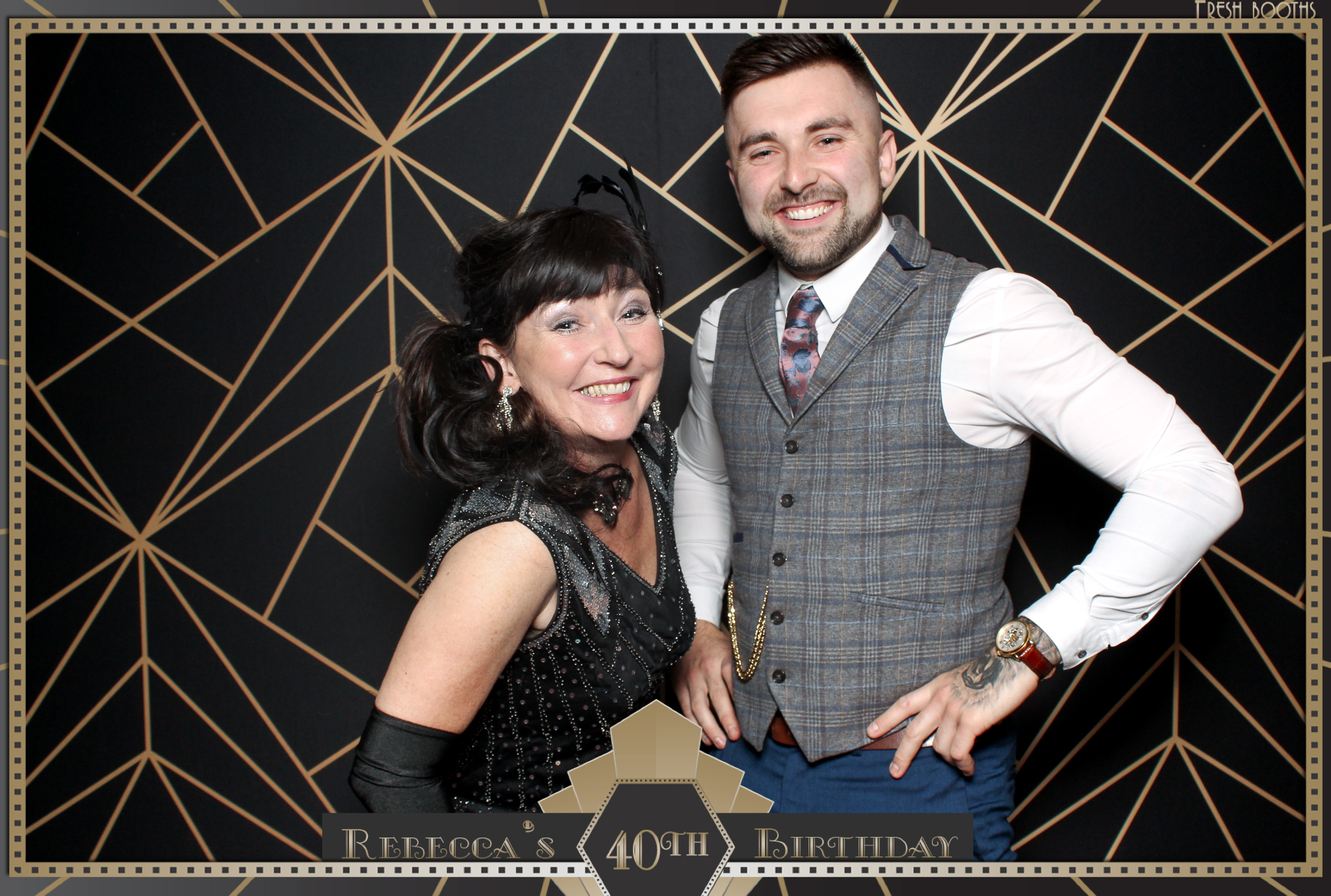 Rebecca's 40th - Classic Open Booth | View more photos from the event at gallery.freshbooths.com/u/FreshBooths/Rebeccas-40th-Classic-Open-Booth
