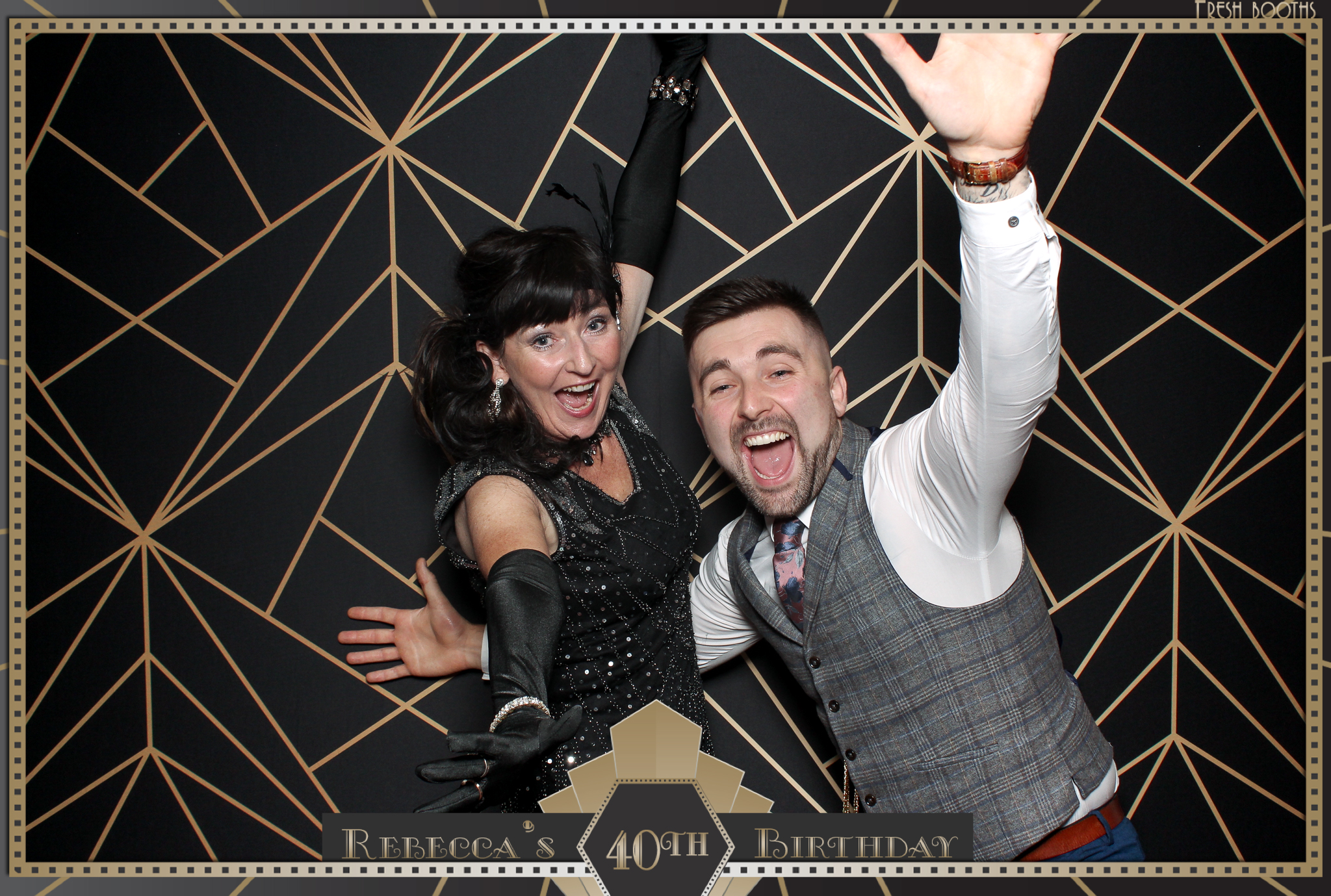 Rebecca's 40th - Classic Open Booth | View more photos from the event at gallery.freshbooths.com/u/FreshBooths/Rebeccas-40th-Classic-Open-Booth