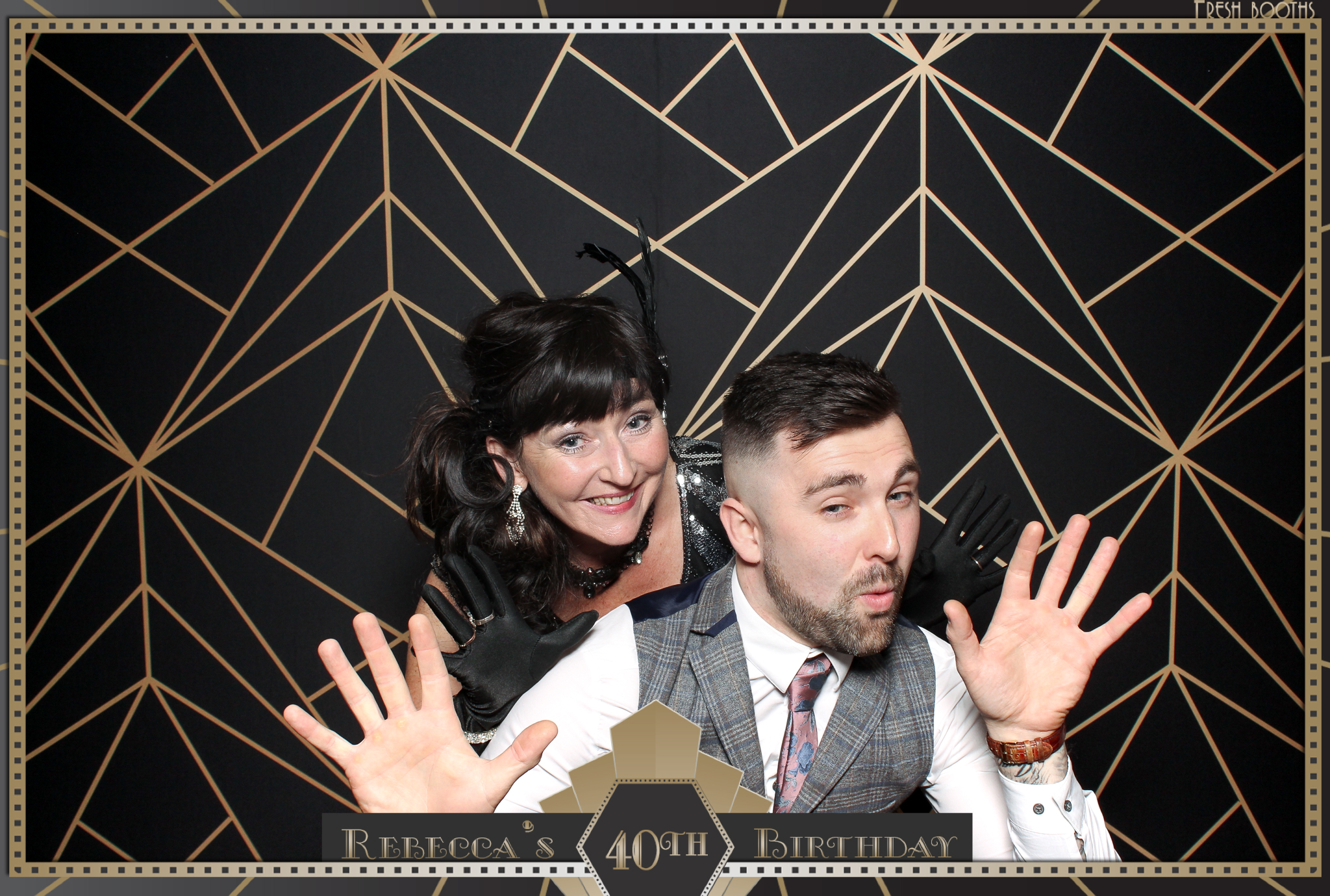 Rebecca's 40th - Classic Open Booth | View more photos from the event at gallery.freshbooths.com/u/FreshBooths/Rebeccas-40th-Classic-Open-Booth