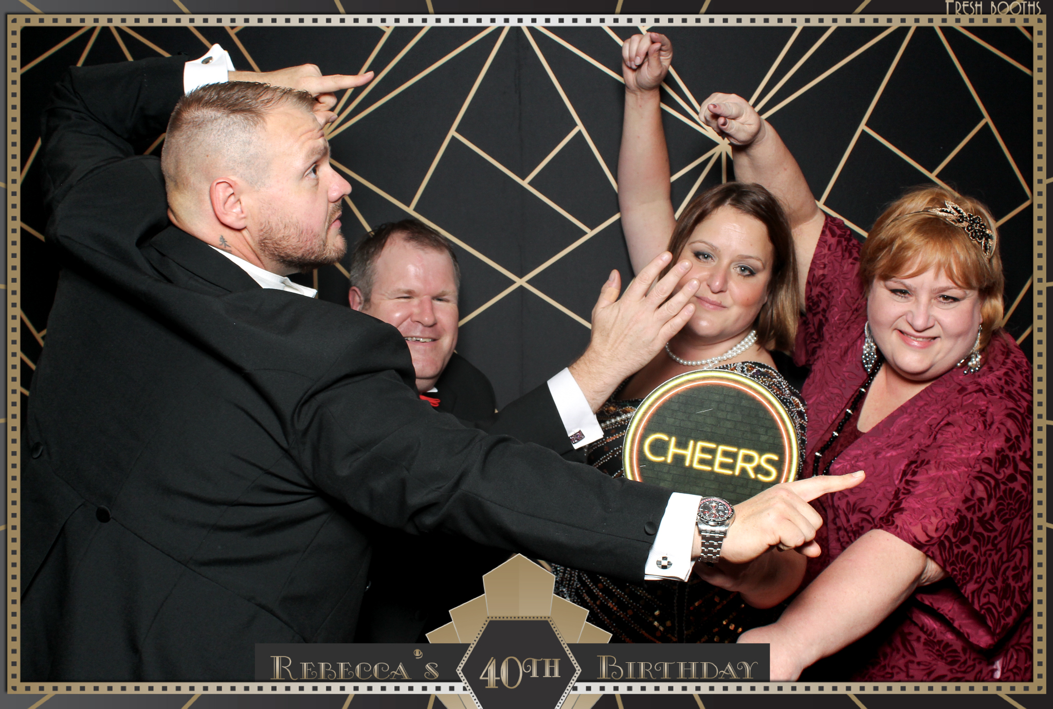 Rebecca's 40th - Classic Open Booth | View more photos from the event at gallery.freshbooths.com/u/FreshBooths/Rebeccas-40th-Classic-Open-Booth