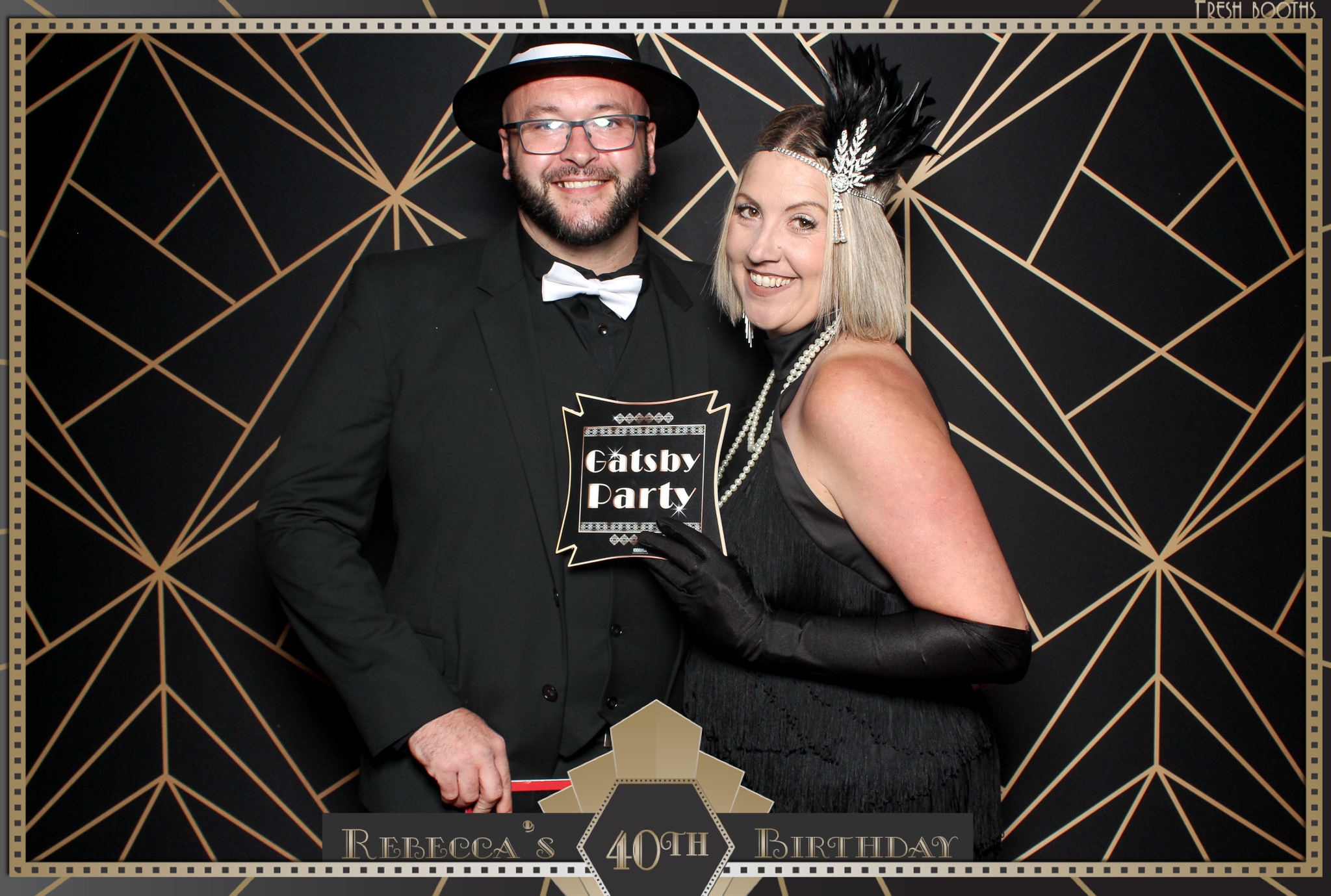 Rebecca's 40th - Classic Open Booth | View more photos from the event at gallery.freshbooths.com/u/FreshBooths/Rebeccas-40th-Classic-Open-Booth