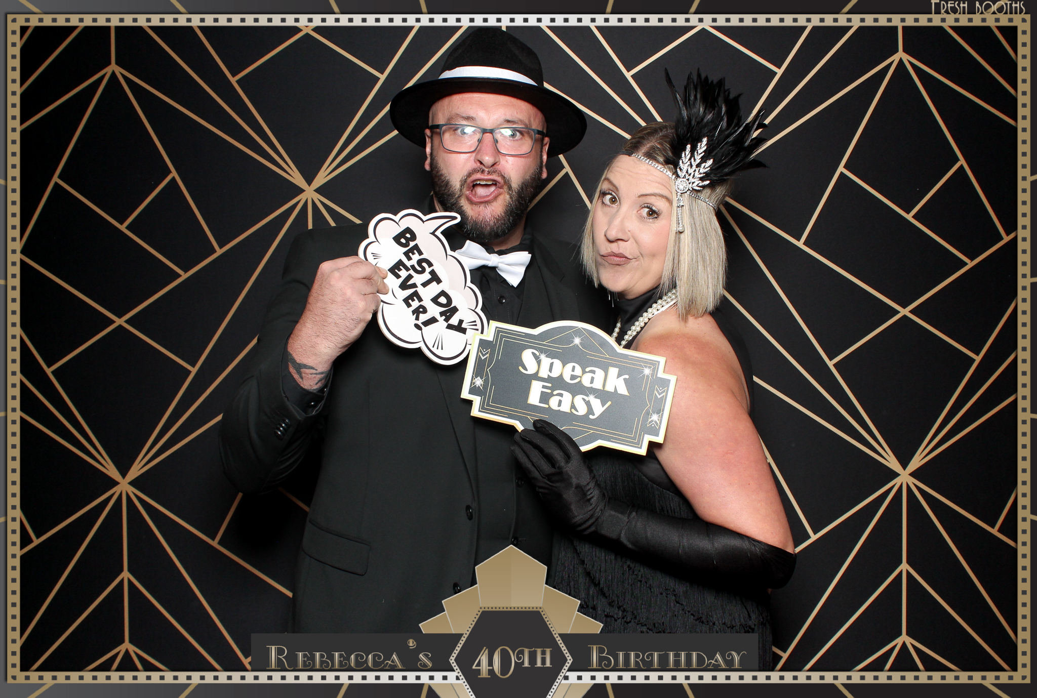 Rebecca's 40th - Classic Open Booth | View more photos from the event at gallery.freshbooths.com/u/FreshBooths/Rebeccas-40th-Classic-Open-Booth