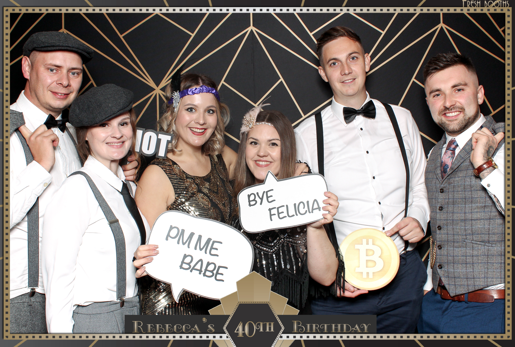 Rebecca's 40th - Classic Open Booth | View more photos from the event at gallery.freshbooths.com/u/FreshBooths/Rebeccas-40th-Classic-Open-Booth