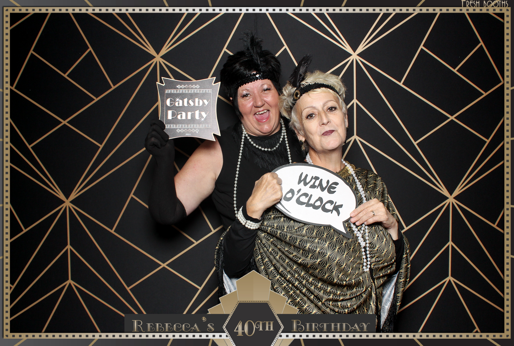 Rebecca's 40th - Classic Open Booth | View more photos from the event at gallery.freshbooths.com/u/FreshBooths/Rebeccas-40th-Classic-Open-Booth