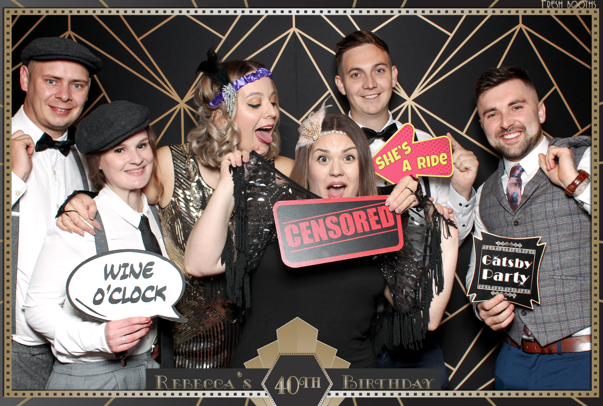 Rebecca's 40th - Classic Open Booth | View more photos from the event at gallery.freshbooths.com/u/FreshBooths/Rebeccas-40th-Classic-Open-Booth