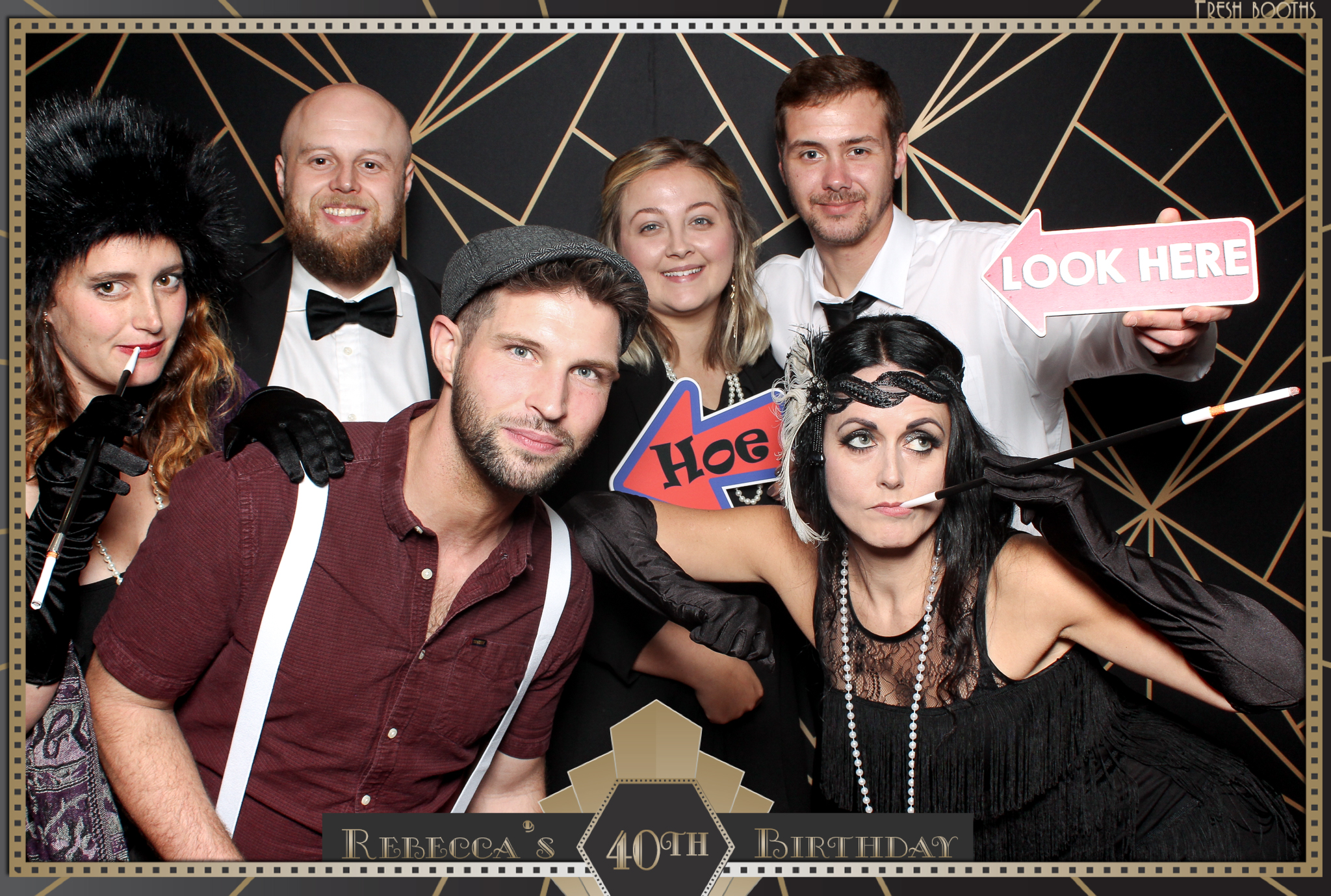 Rebecca's 40th - Classic Open Booth | View more photos from the event at gallery.freshbooths.com/u/FreshBooths/Rebeccas-40th-Classic-Open-Booth