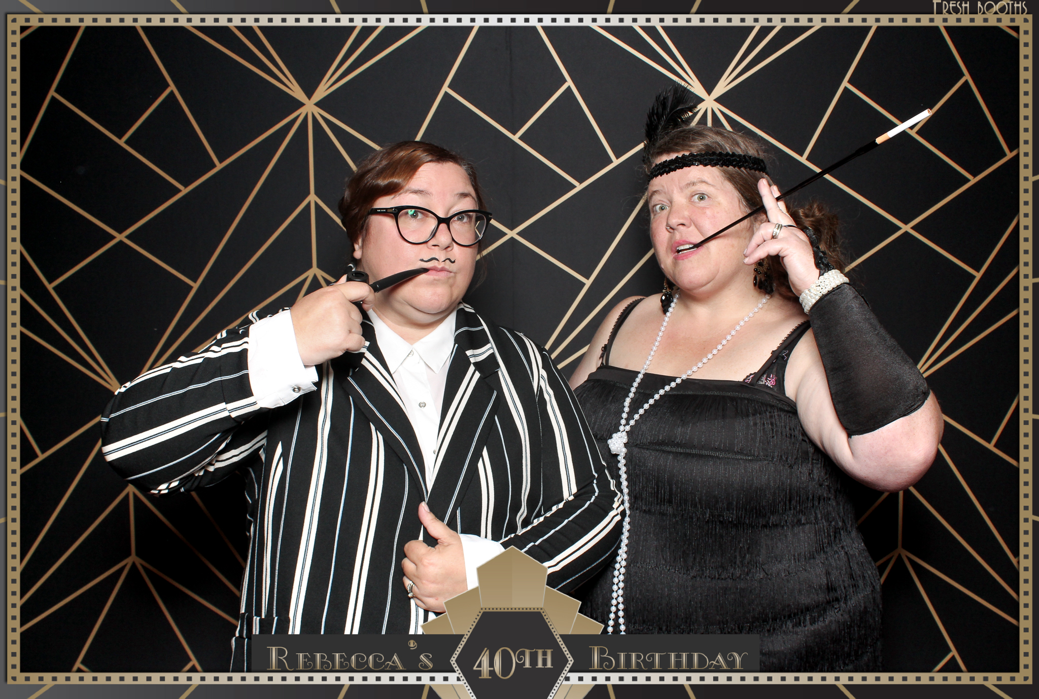 Rebecca's 40th - Classic Open Booth | View more photos from the event at gallery.freshbooths.com/u/FreshBooths/Rebeccas-40th-Classic-Open-Booth