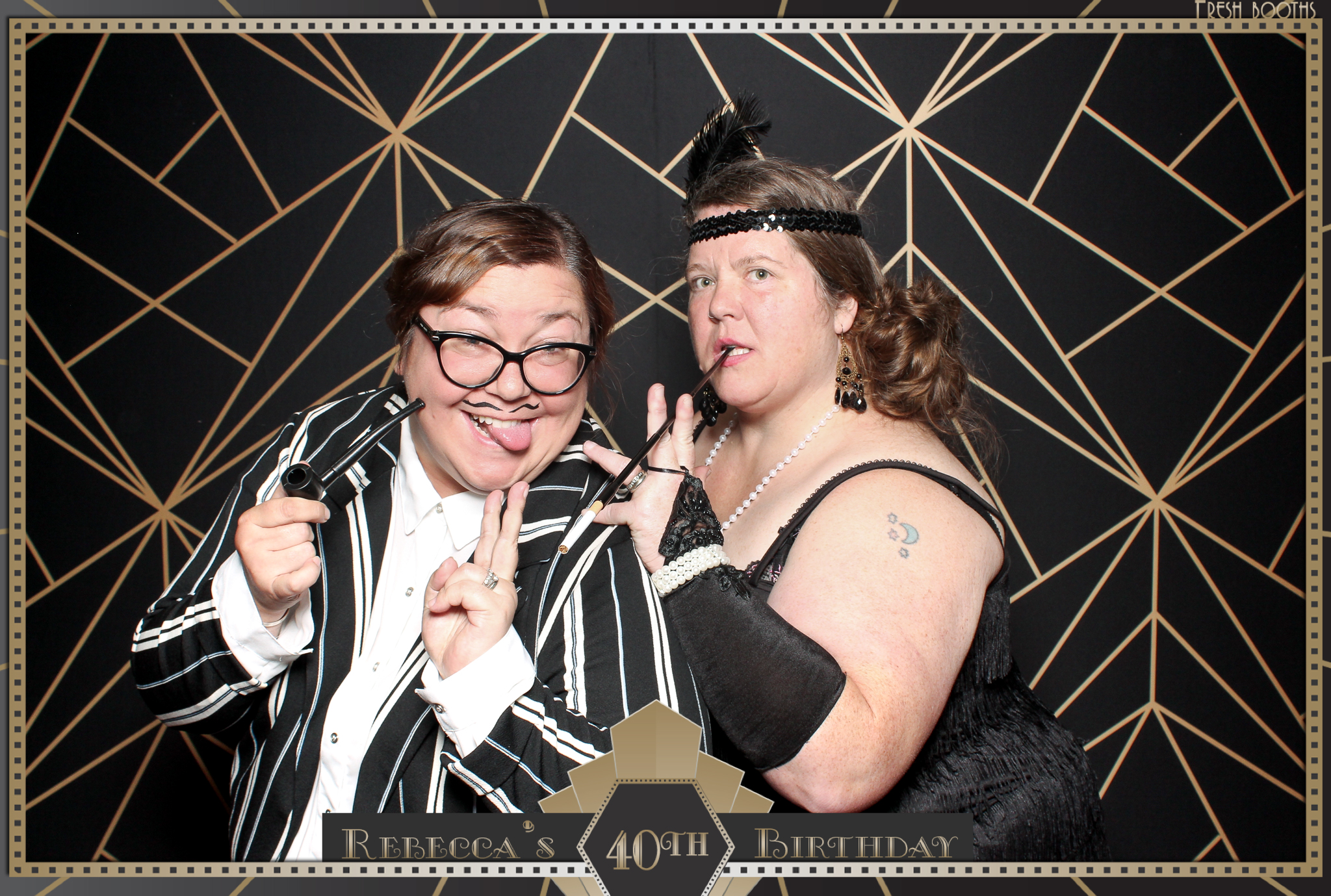 Rebecca's 40th - Classic Open Booth | View more photos from the event at gallery.freshbooths.com/u/FreshBooths/Rebeccas-40th-Classic-Open-Booth