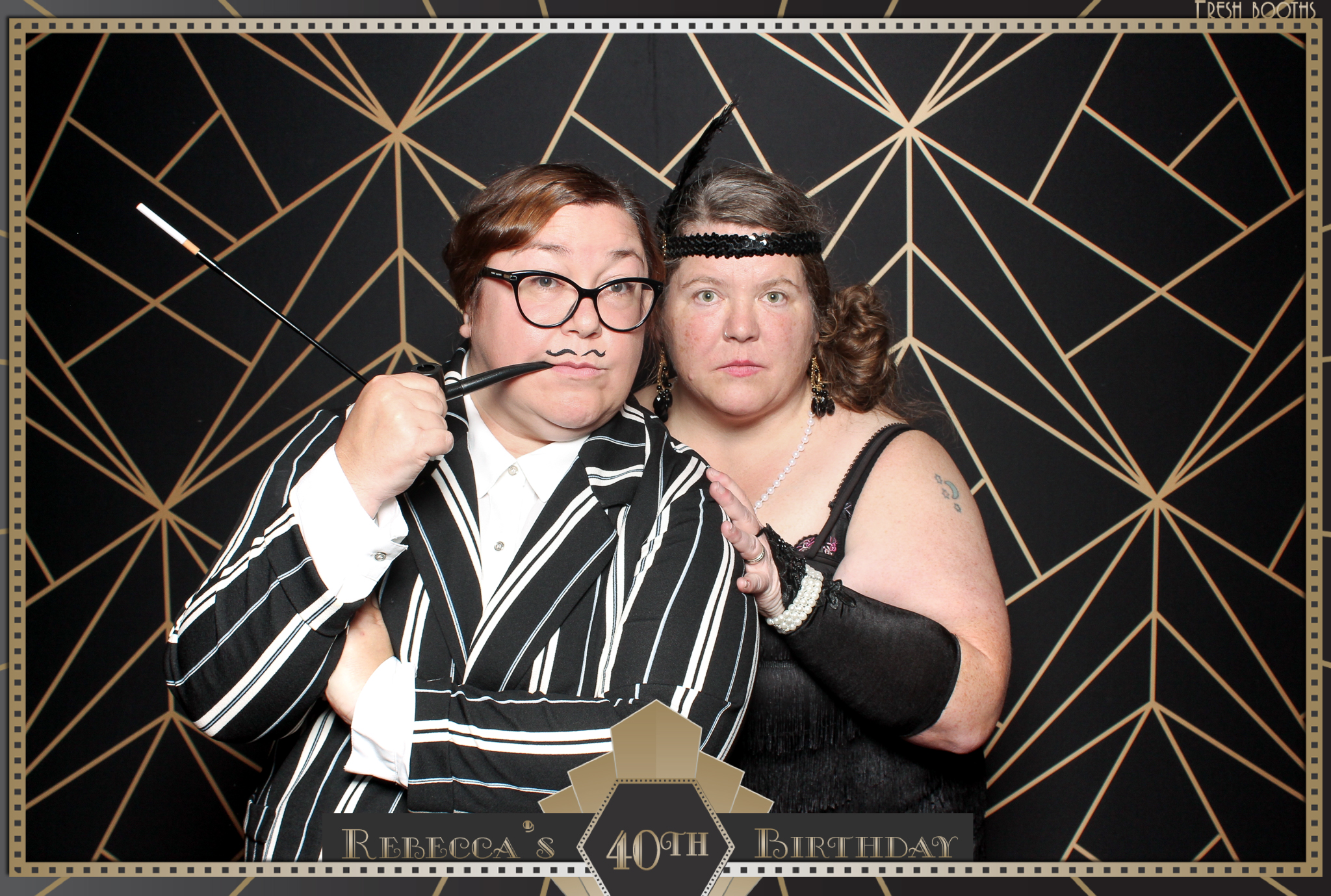 Rebecca's 40th - Classic Open Booth | View more photos from the event at gallery.freshbooths.com/u/FreshBooths/Rebeccas-40th-Classic-Open-Booth