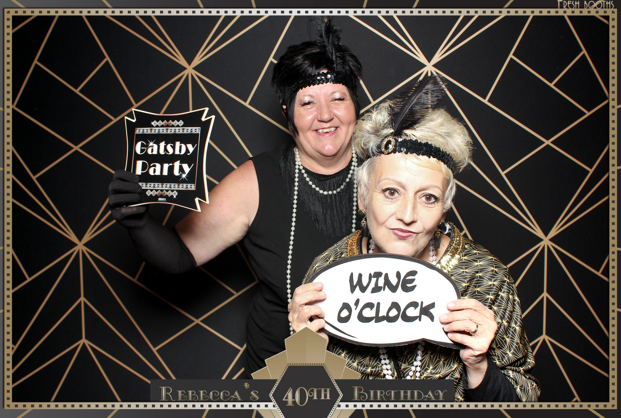 Rebecca's 40th - Classic Open Booth | View more photos from the event at gallery.freshbooths.com/u/FreshBooths/Rebeccas-40th-Classic-Open-Booth