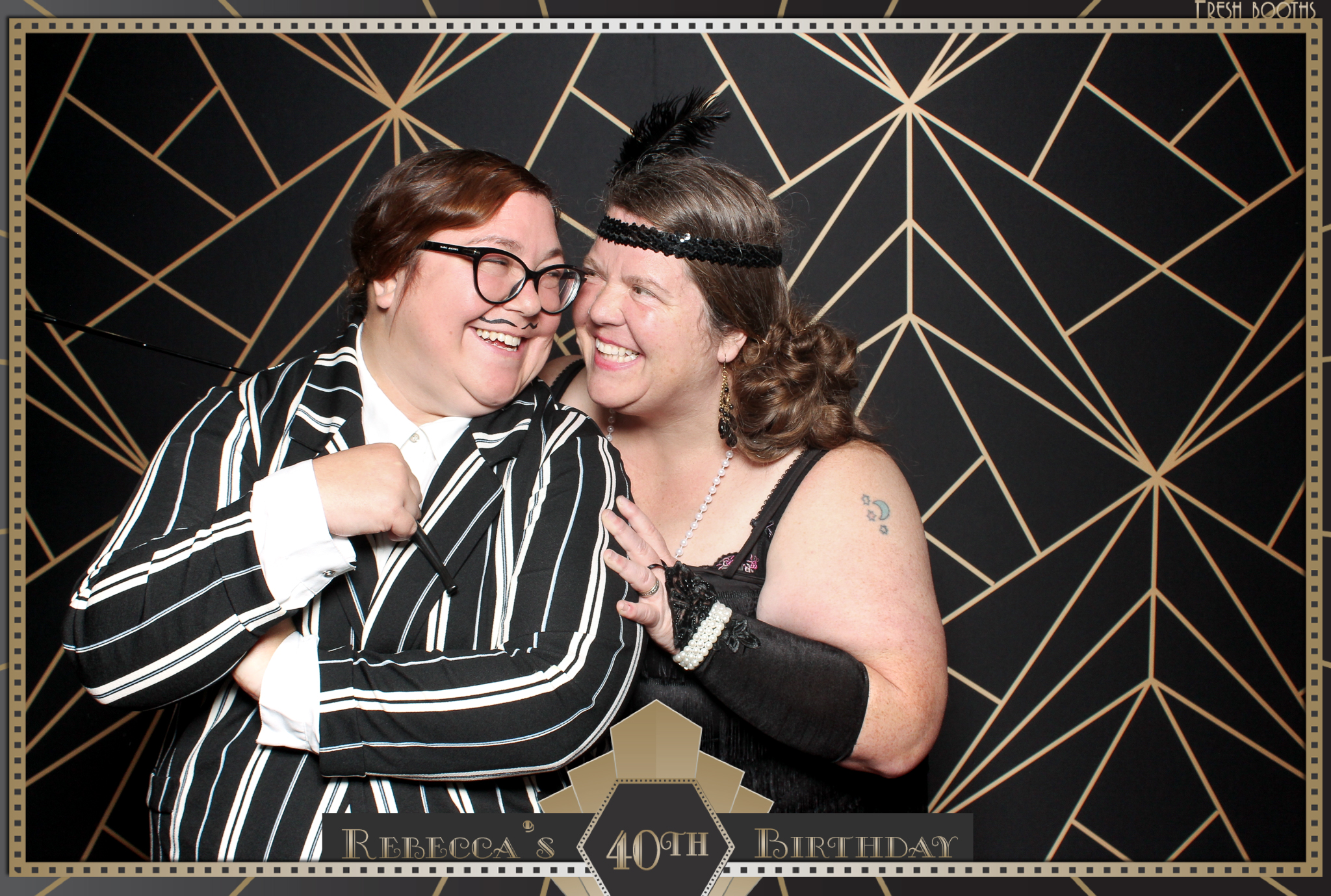 Rebecca's 40th - Classic Open Booth | View more photos from the event at gallery.freshbooths.com/u/FreshBooths/Rebeccas-40th-Classic-Open-Booth
