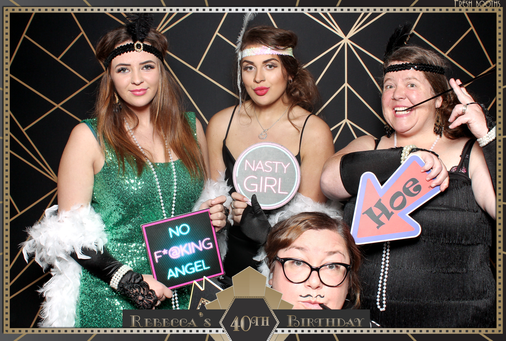 Rebecca's 40th - Classic Open Booth | View more photos from the event at gallery.freshbooths.com/u/FreshBooths/Rebeccas-40th-Classic-Open-Booth