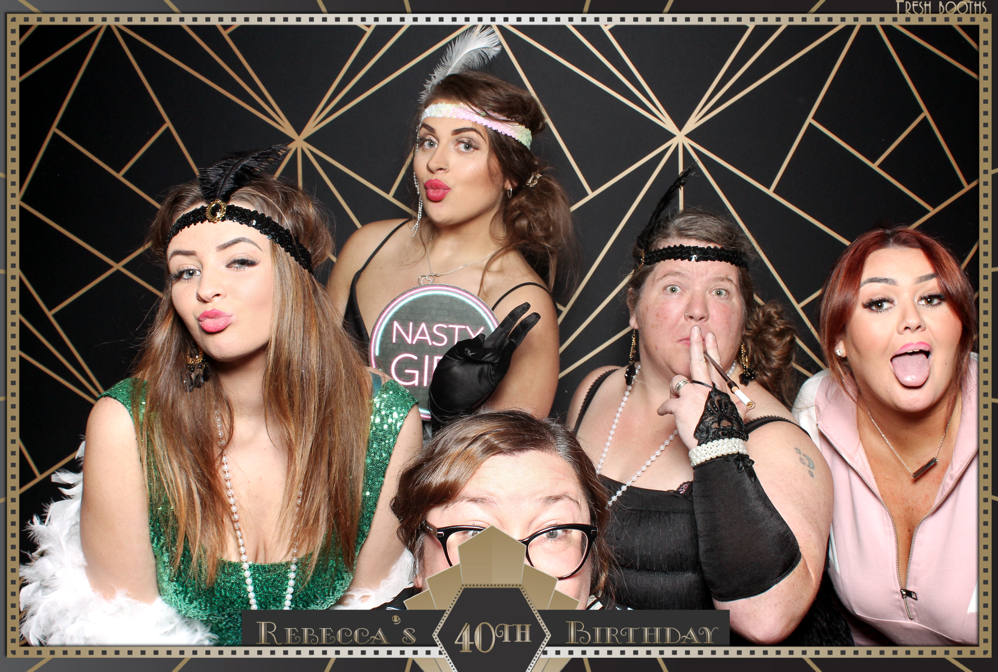 Rebecca's 40th - Classic Open Booth | View more photos from the event at gallery.freshbooths.com/u/FreshBooths/Rebeccas-40th-Classic-Open-Booth
