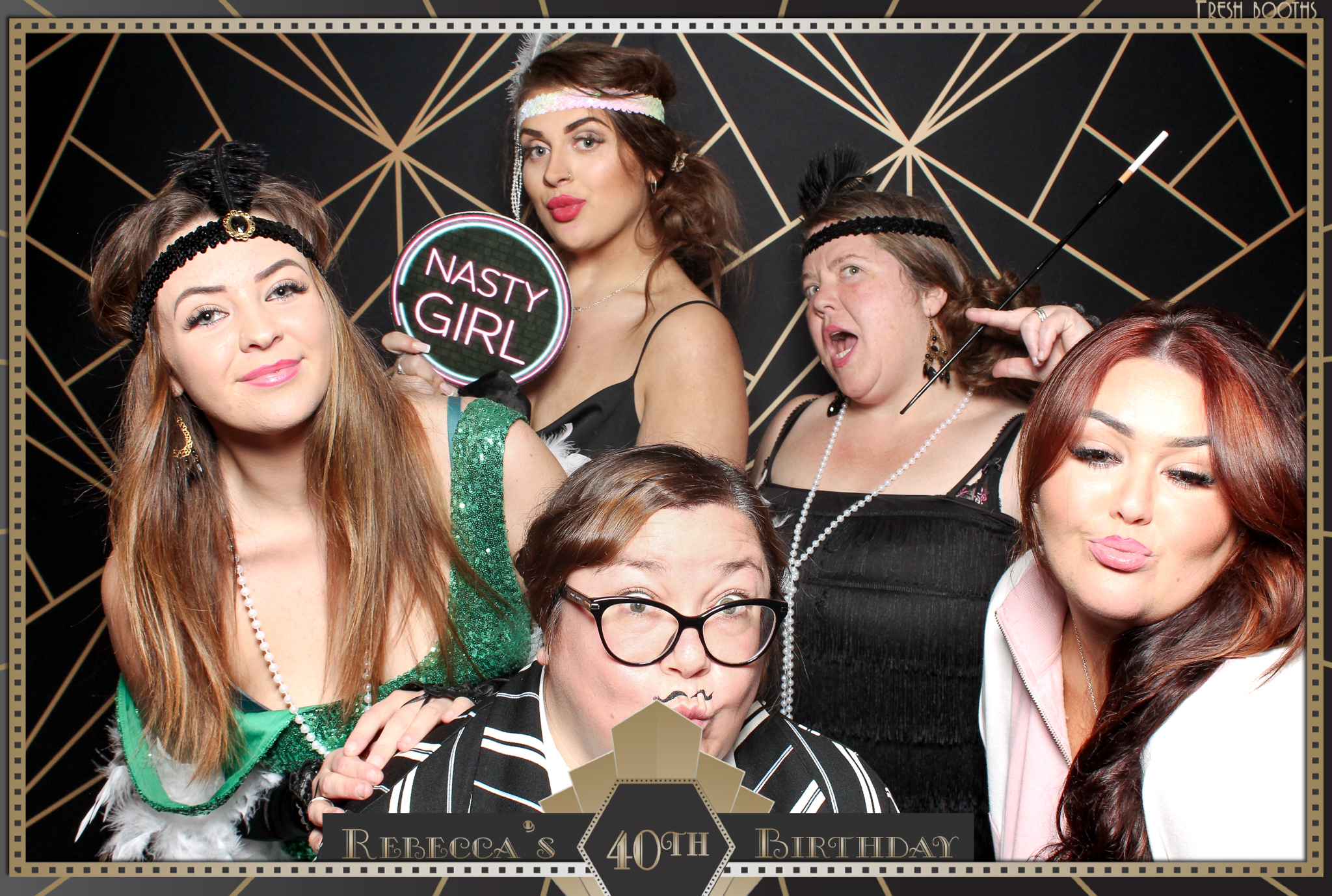 Rebecca's 40th - Classic Open Booth | View more photos from the event at gallery.freshbooths.com/u/FreshBooths/Rebeccas-40th-Classic-Open-Booth