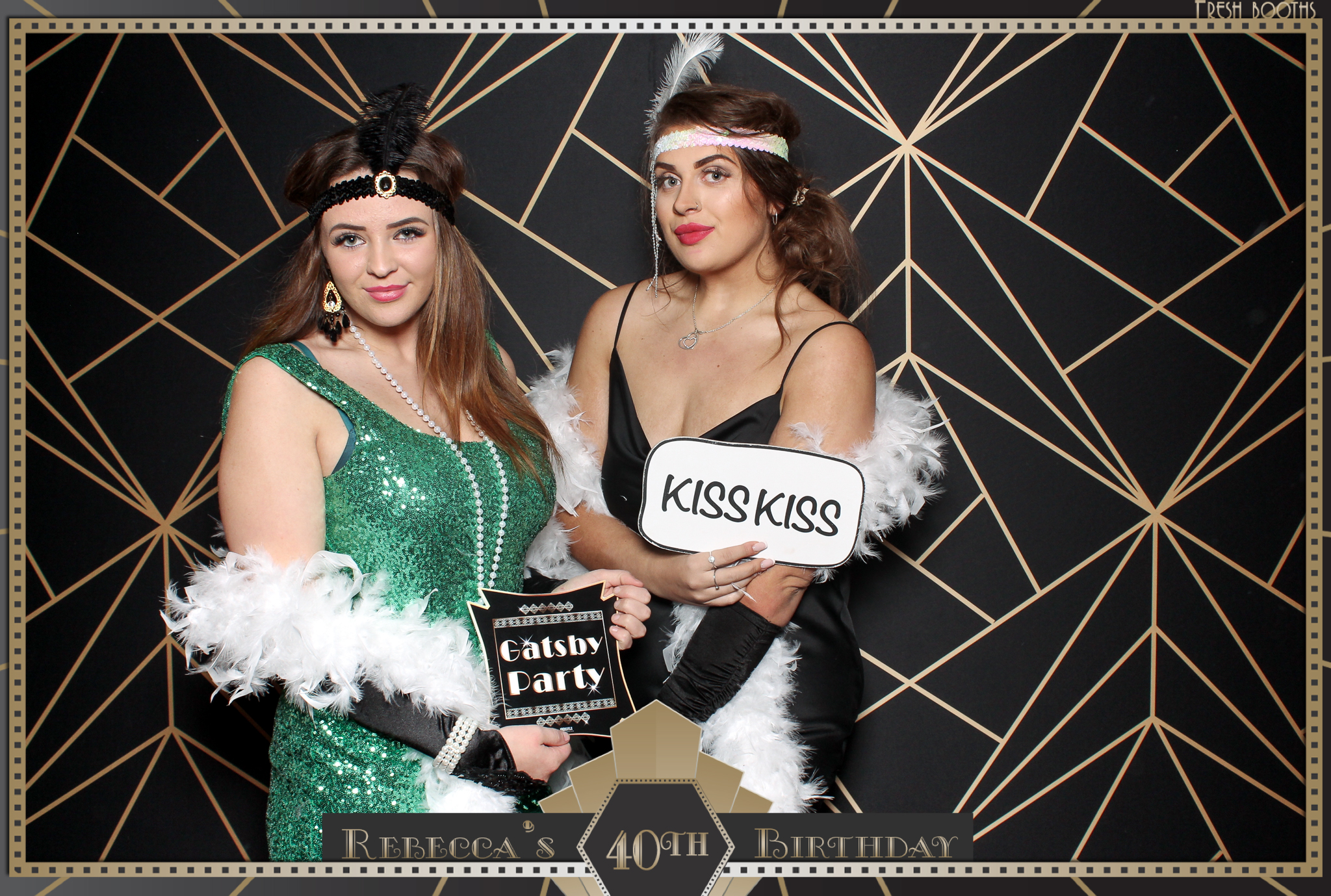 Rebecca's 40th - Classic Open Booth | View more photos from the event at gallery.freshbooths.com/u/FreshBooths/Rebeccas-40th-Classic-Open-Booth