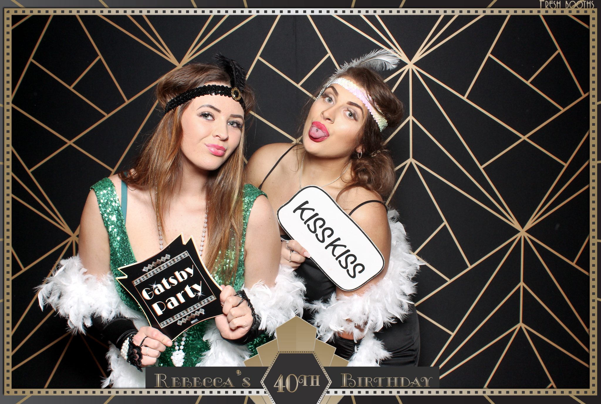 Rebecca's 40th - Classic Open Booth | View more photos from the event at gallery.freshbooths.com/u/FreshBooths/Rebeccas-40th-Classic-Open-Booth