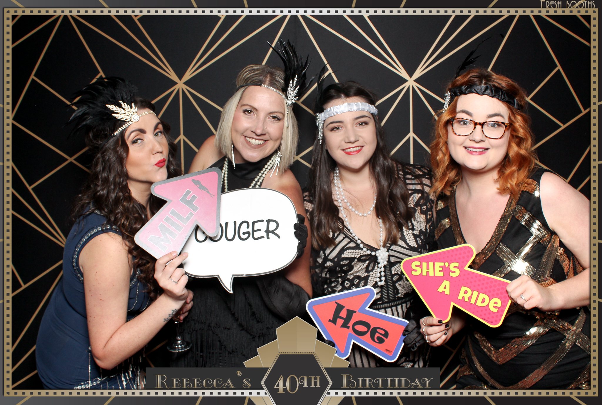 Rebecca's 40th - Classic Open Booth | View more photos from the event at gallery.freshbooths.com/u/FreshBooths/Rebeccas-40th-Classic-Open-Booth