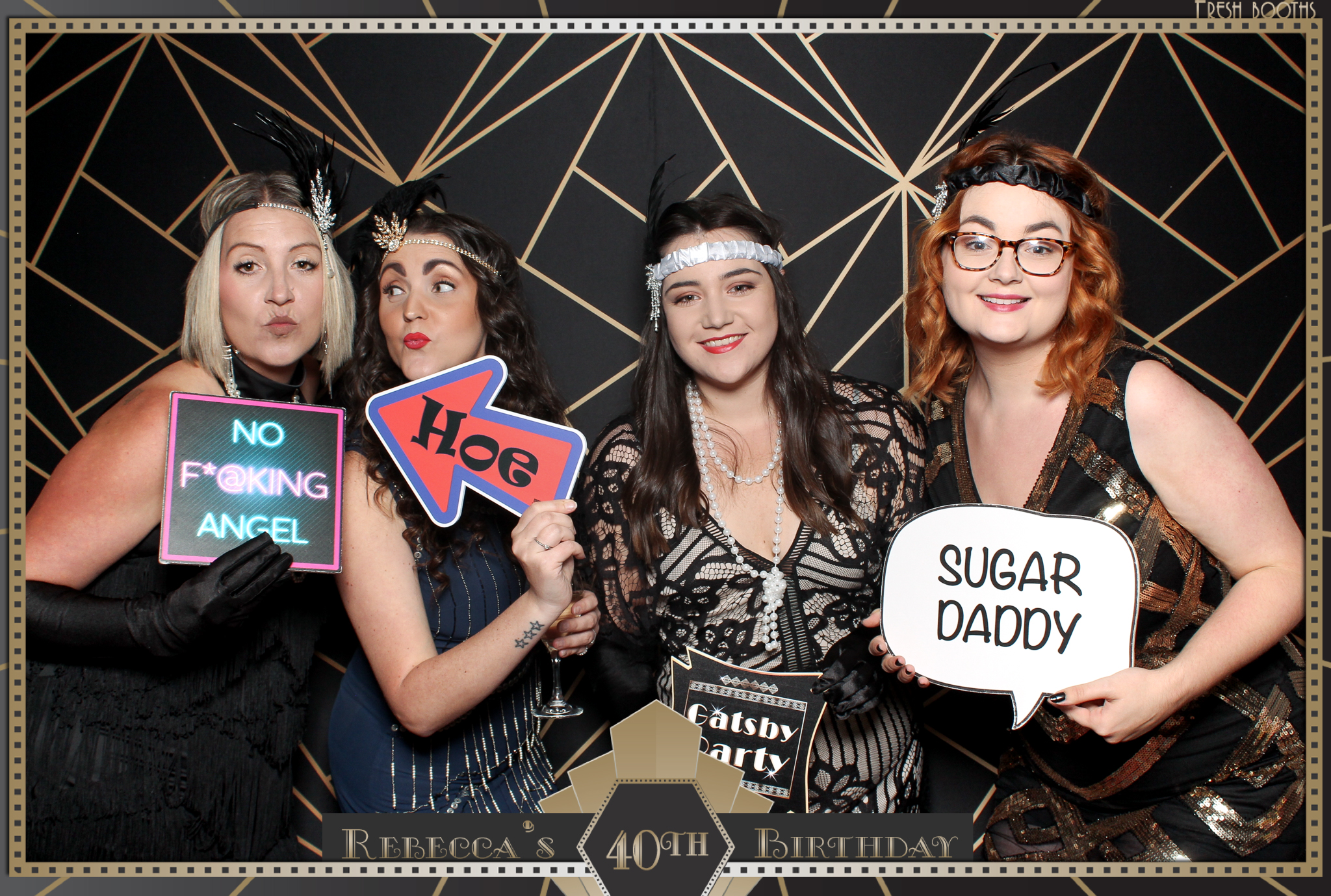 Rebecca's 40th - Classic Open Booth | View more photos from the event at gallery.freshbooths.com/u/FreshBooths/Rebeccas-40th-Classic-Open-Booth