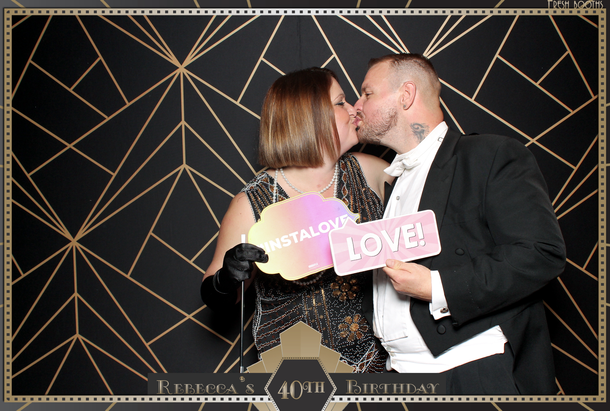 Rebecca's 40th - Classic Open Booth | View more photos from the event at gallery.freshbooths.com/u/FreshBooths/Rebeccas-40th-Classic-Open-Booth