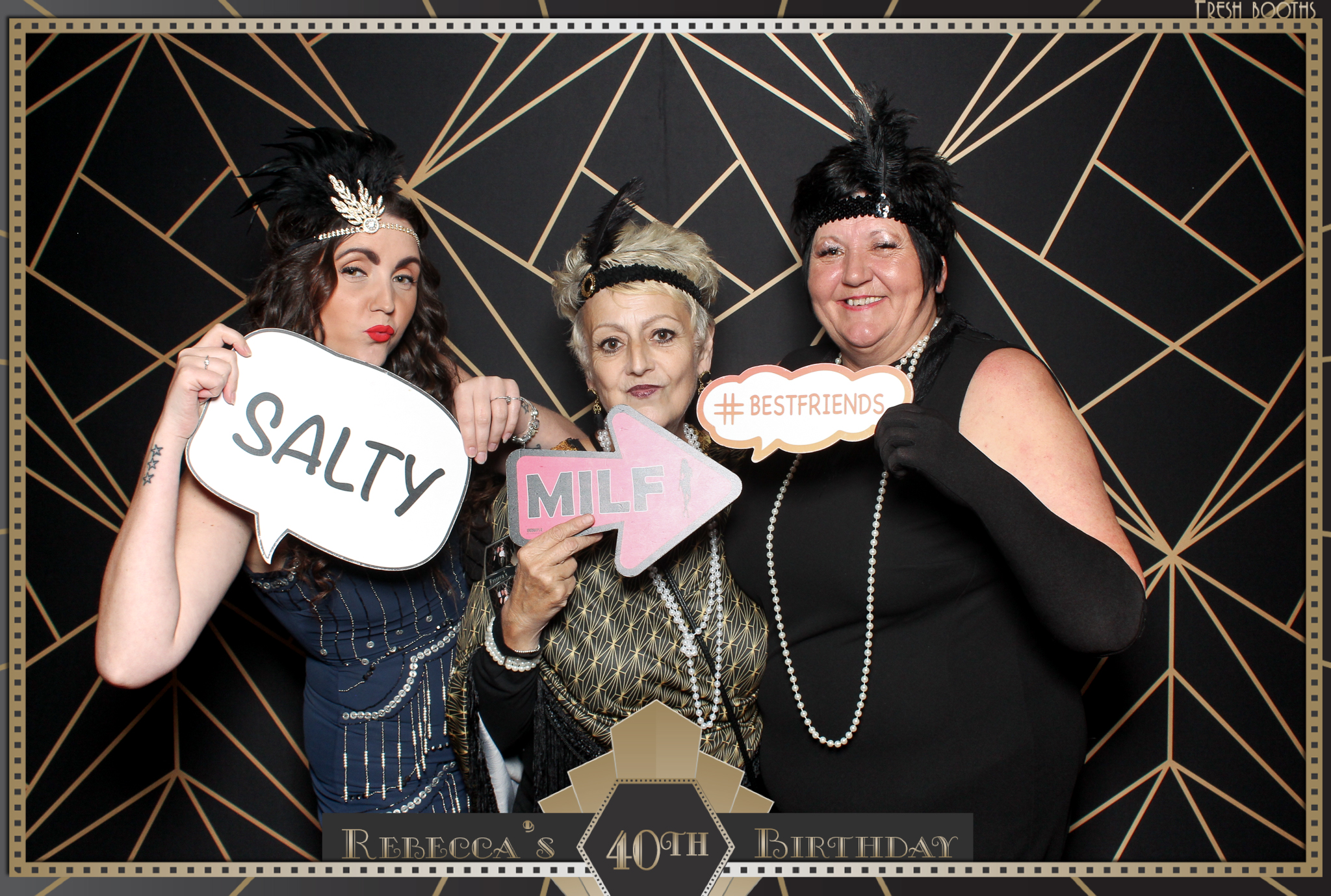 Rebecca's 40th - Classic Open Booth | View more photos from the event at gallery.freshbooths.com/u/FreshBooths/Rebeccas-40th-Classic-Open-Booth