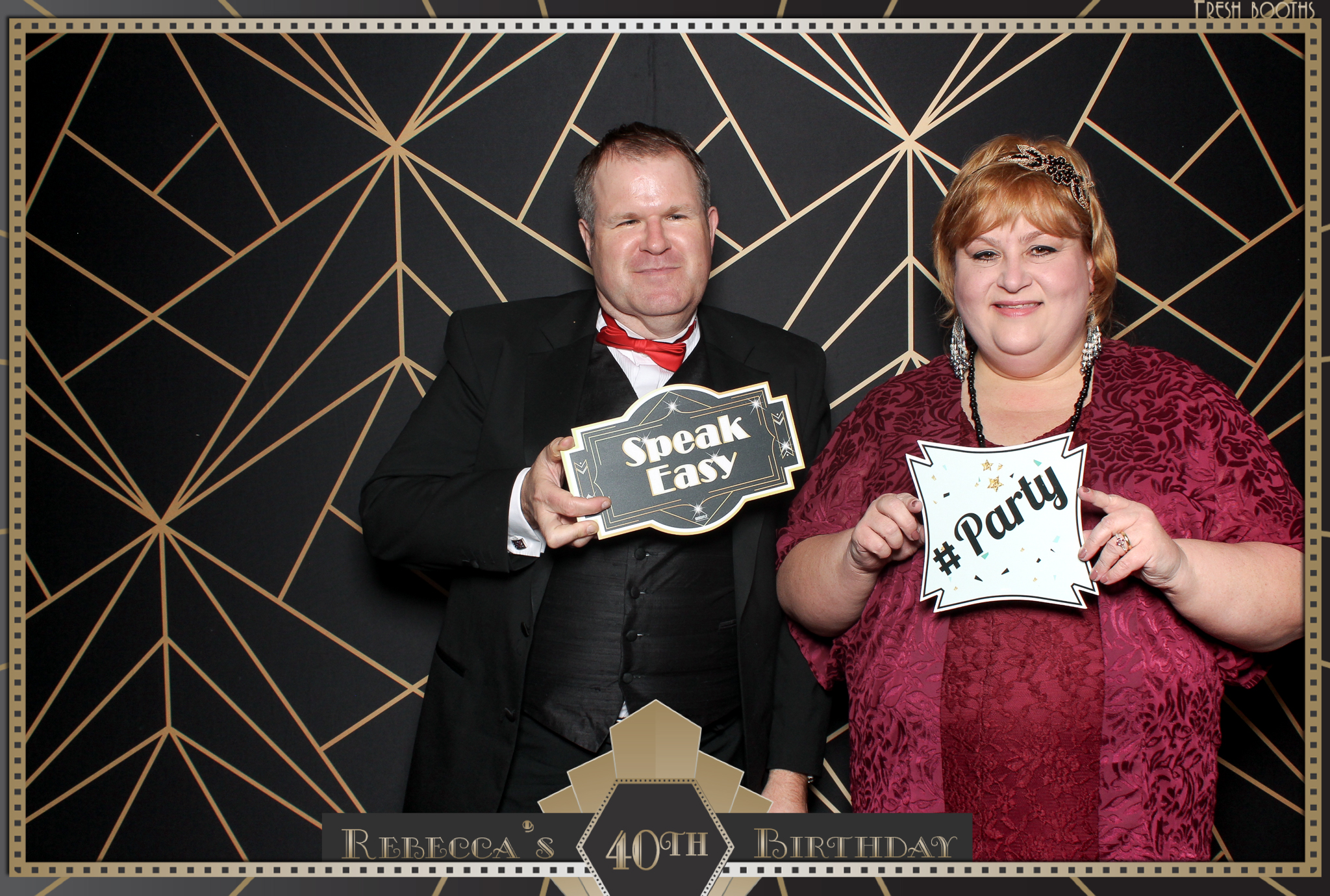 Rebecca's 40th - Classic Open Booth | View more photos from the event at gallery.freshbooths.com/u/FreshBooths/Rebeccas-40th-Classic-Open-Booth