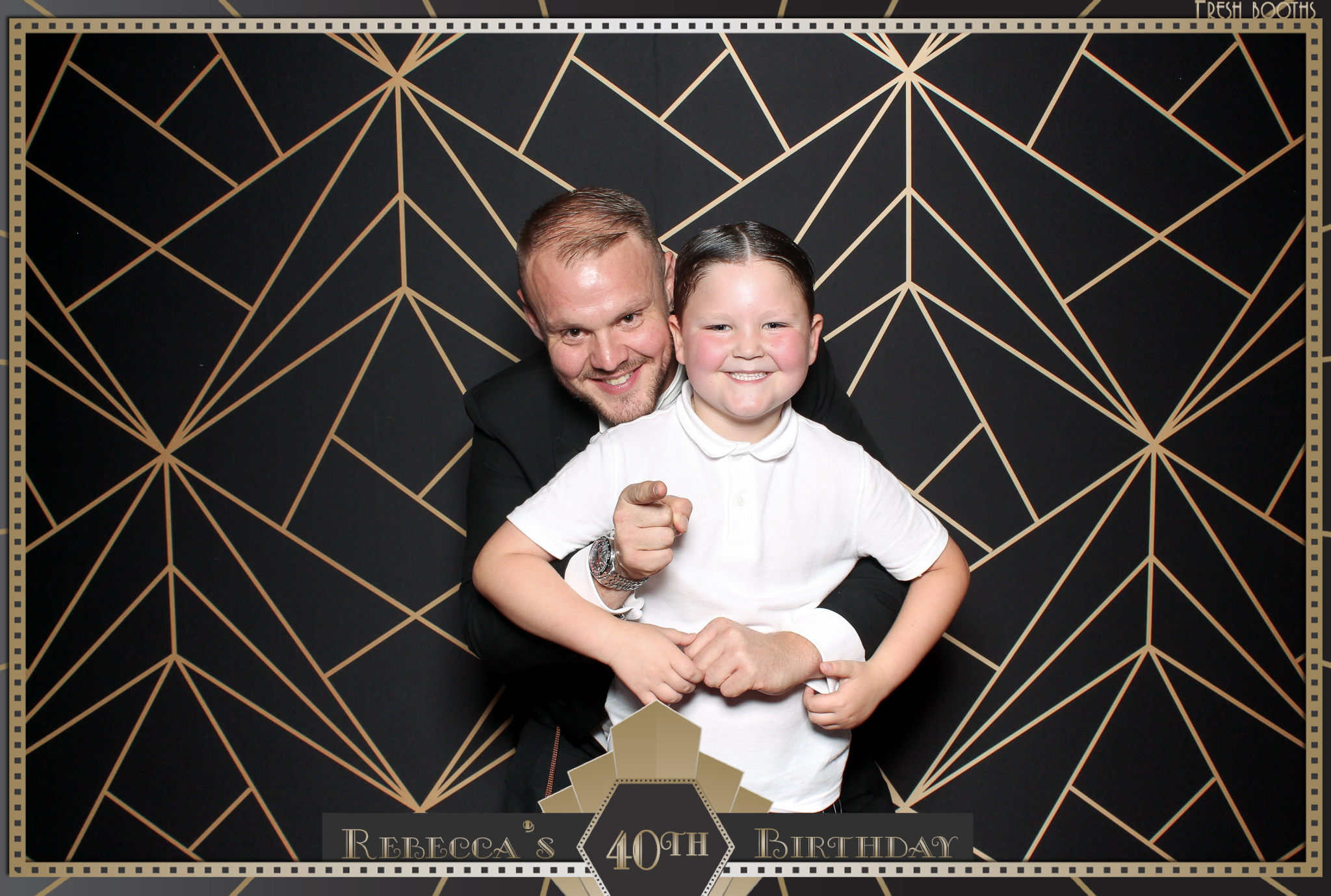 Rebecca's 40th - Classic Open Booth | View more photos from the event at gallery.freshbooths.com/u/FreshBooths/Rebeccas-40th-Classic-Open-Booth