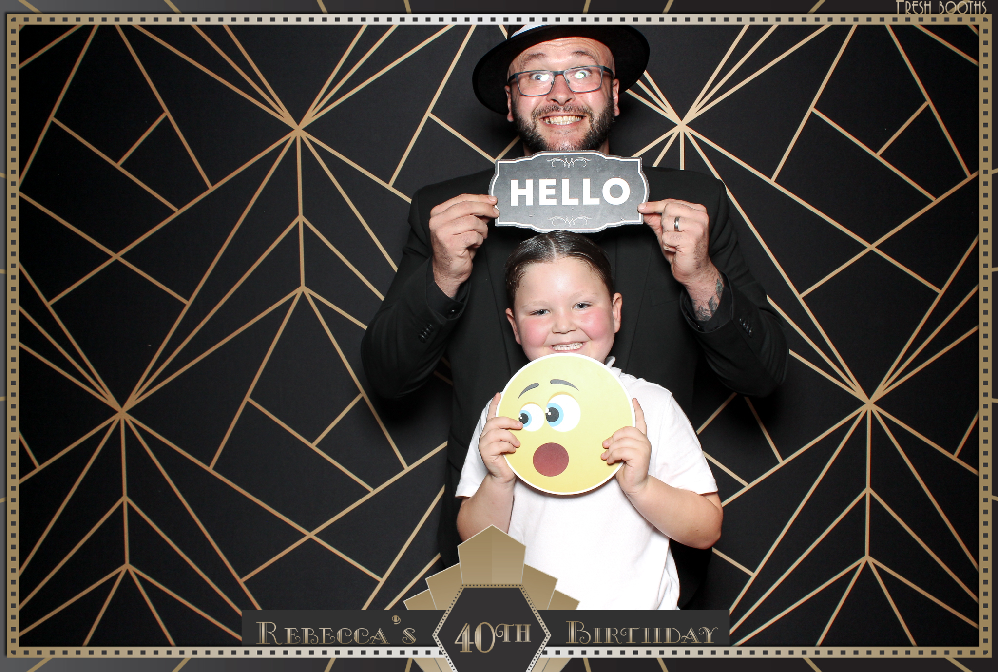 Rebecca's 40th - Classic Open Booth | View more photos from the event at gallery.freshbooths.com/u/FreshBooths/Rebeccas-40th-Classic-Open-Booth