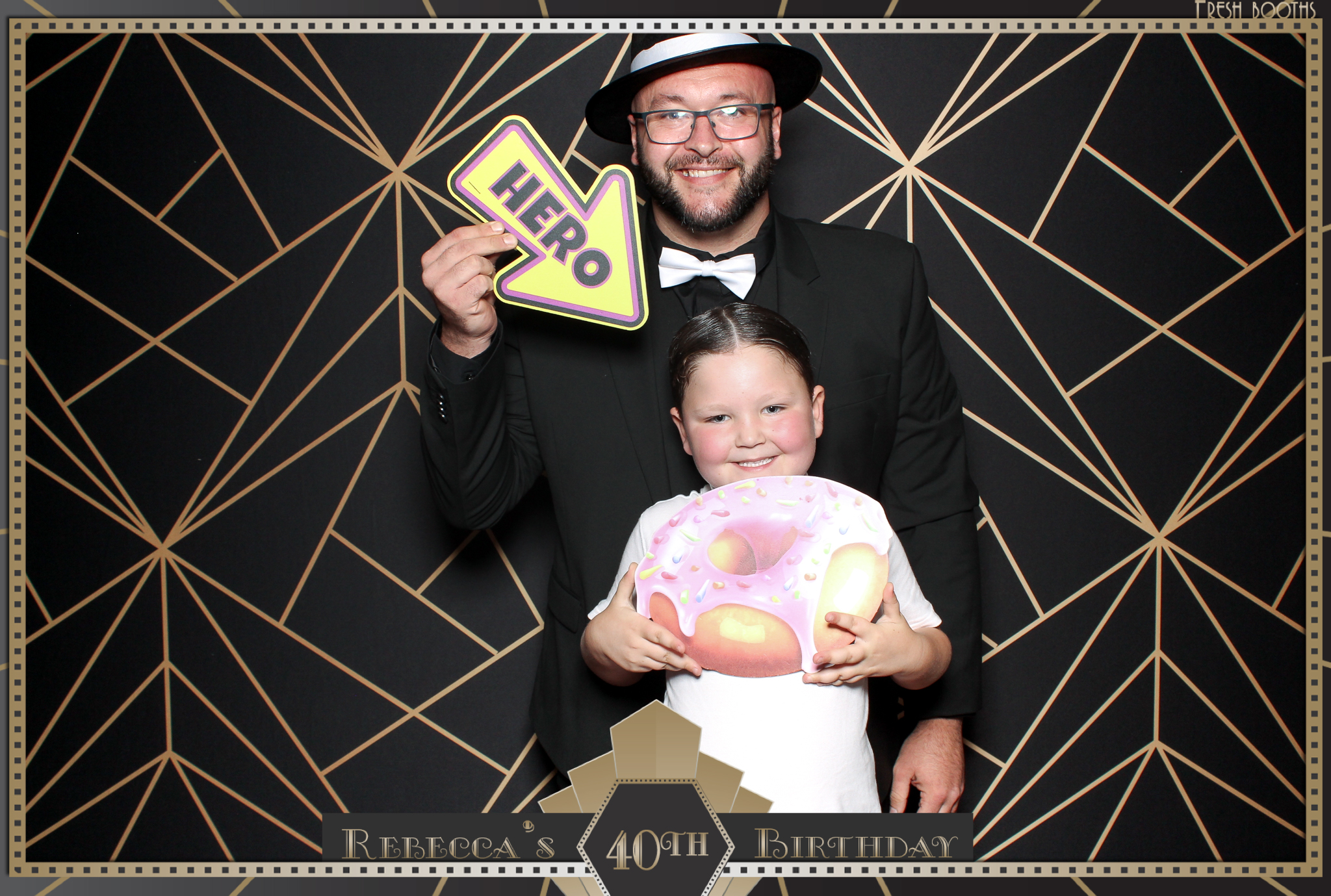Rebecca's 40th - Classic Open Booth | View more photos from the event at gallery.freshbooths.com/u/FreshBooths/Rebeccas-40th-Classic-Open-Booth