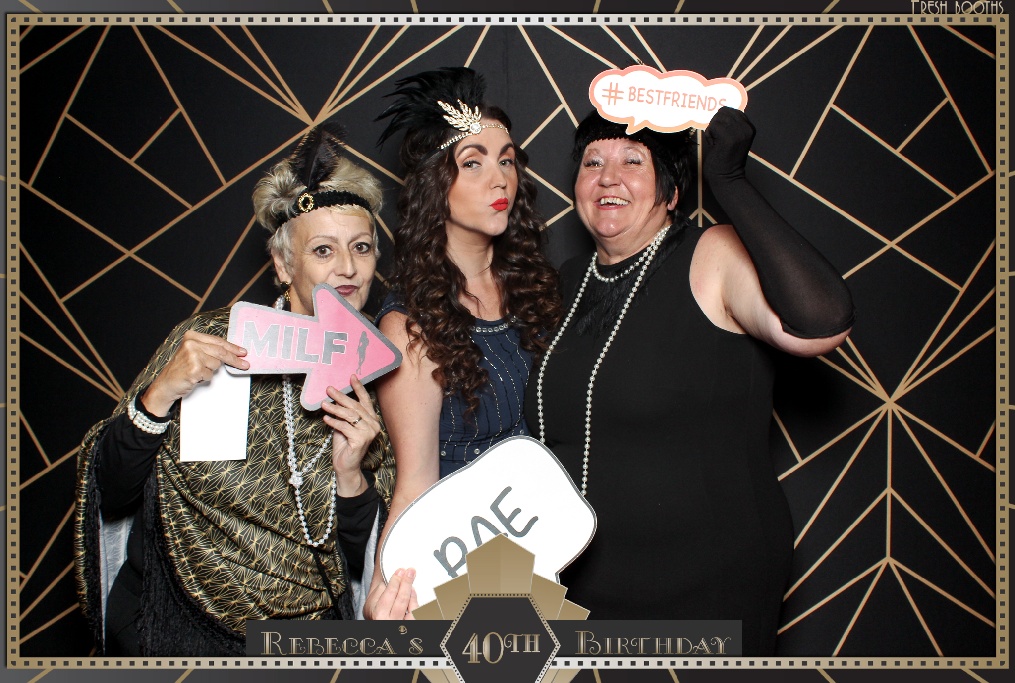 Rebecca's 40th - Classic Open Booth | View more photos from the event at gallery.freshbooths.com/u/FreshBooths/Rebeccas-40th-Classic-Open-Booth