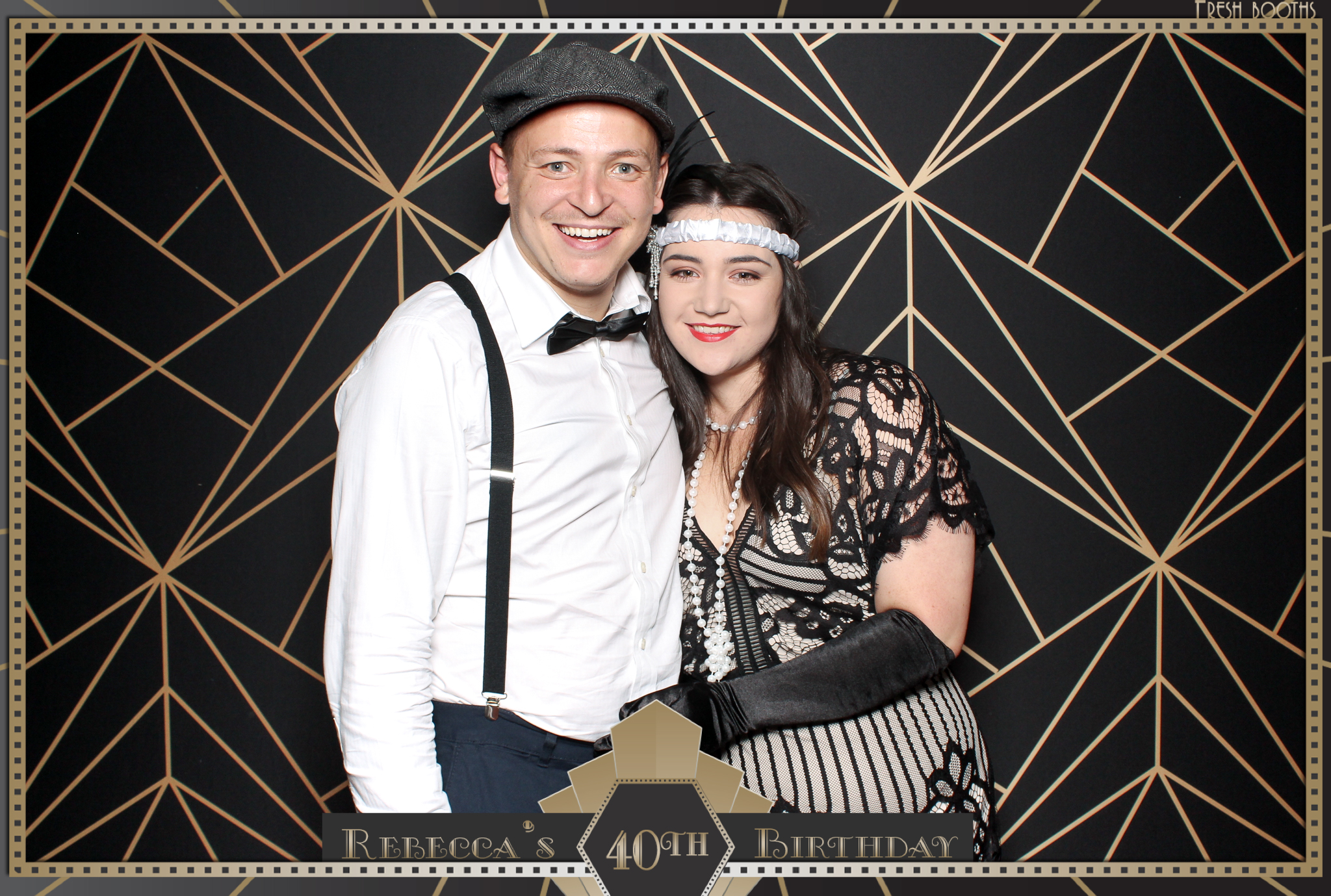 Rebecca's 40th - Classic Open Booth | View more photos from the event at gallery.freshbooths.com/u/FreshBooths/Rebeccas-40th-Classic-Open-Booth
