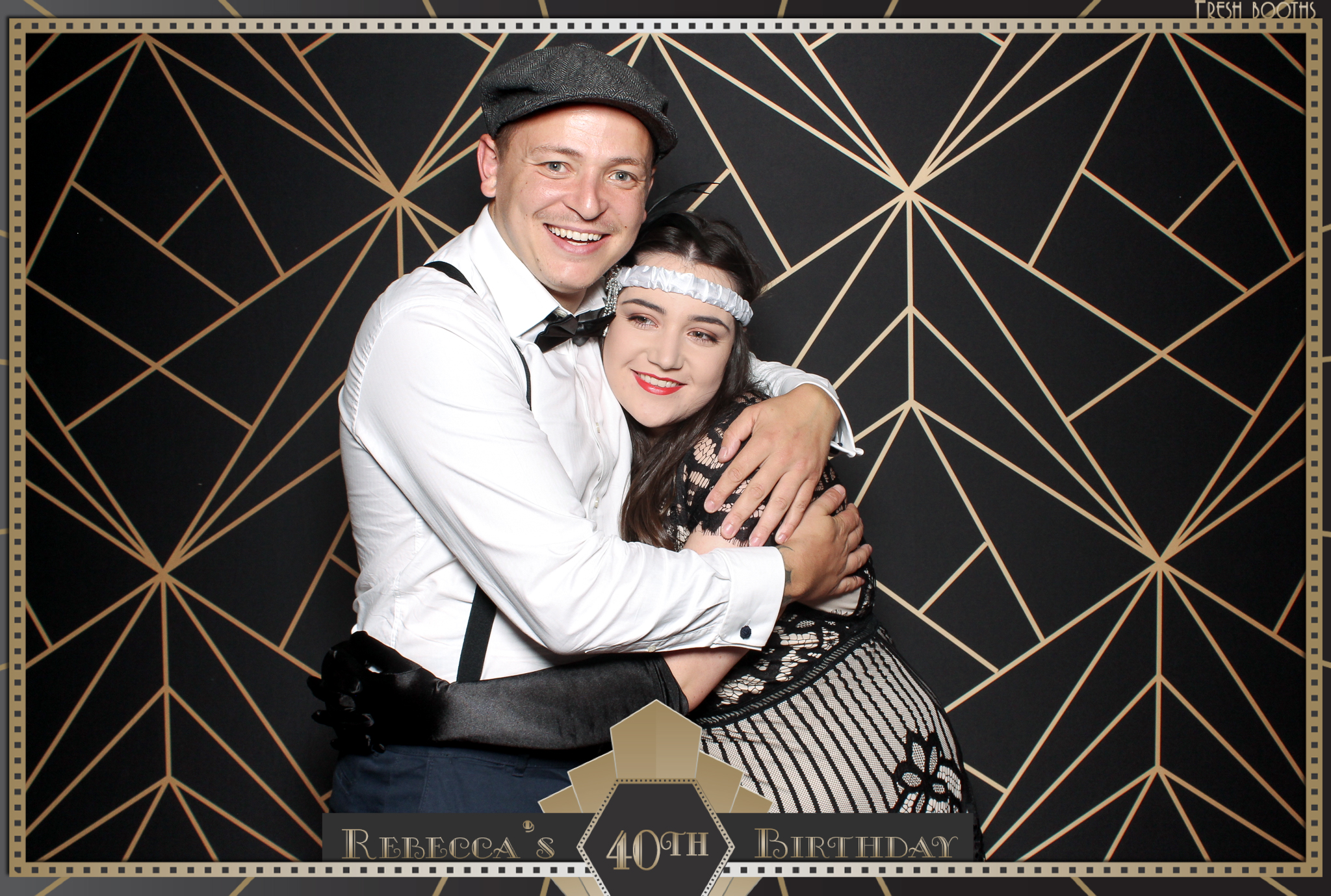 Rebecca's 40th - Classic Open Booth | View more photos from the event at gallery.freshbooths.com/u/FreshBooths/Rebeccas-40th-Classic-Open-Booth
