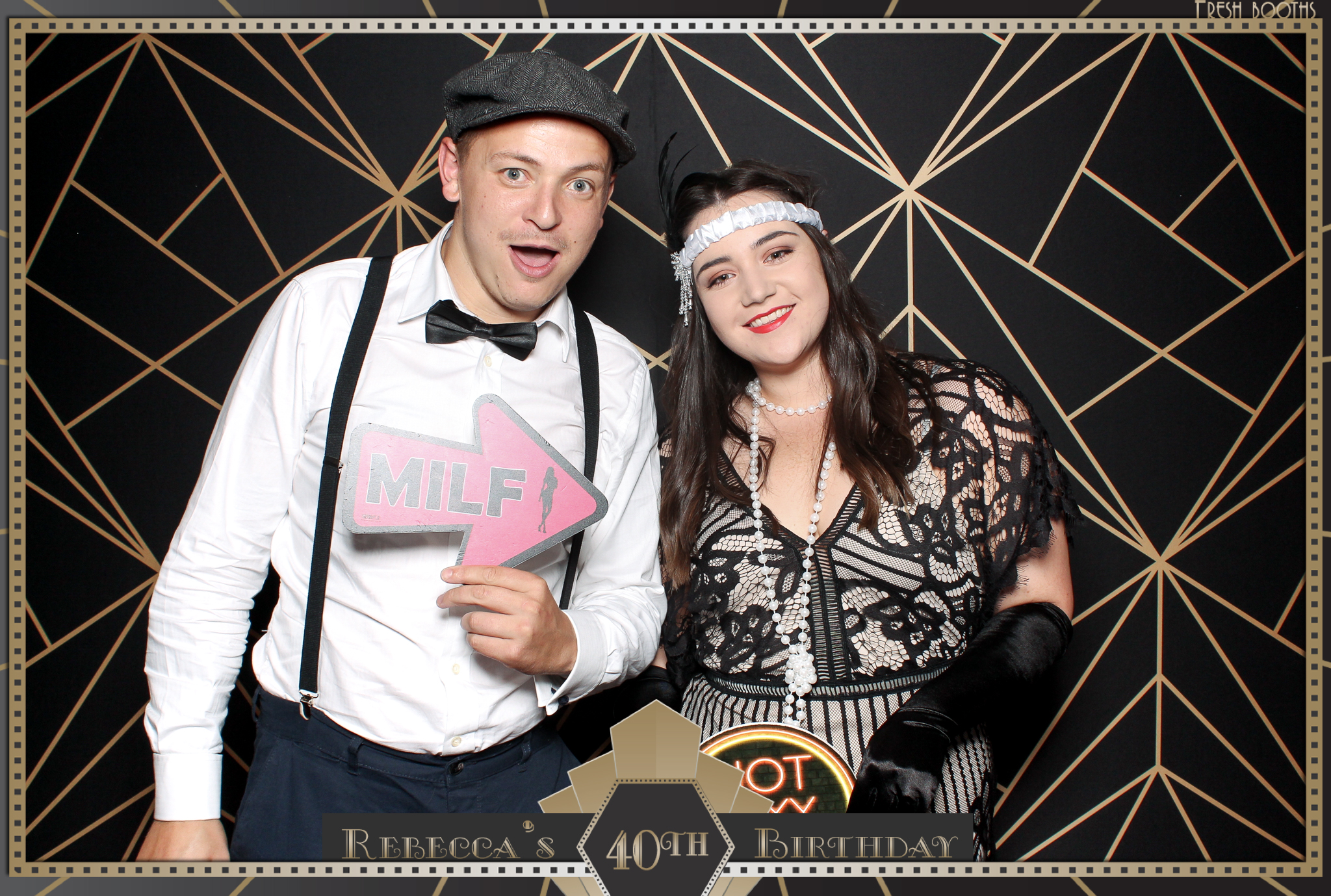 Rebecca's 40th - Classic Open Booth | View more photos from the event at gallery.freshbooths.com/u/FreshBooths/Rebeccas-40th-Classic-Open-Booth