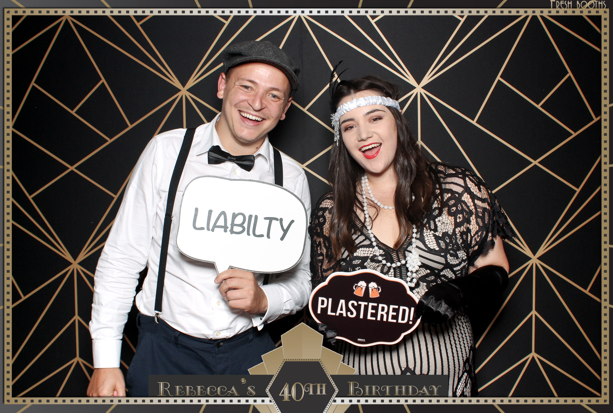 Rebecca's 40th - Classic Open Booth | View more photos from the event at gallery.freshbooths.com/u/FreshBooths/Rebeccas-40th-Classic-Open-Booth