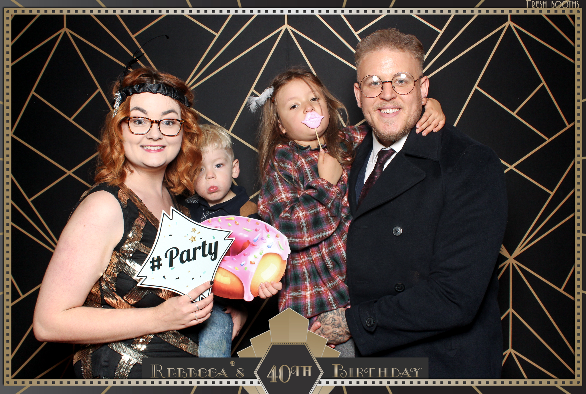 Rebecca's 40th - Classic Open Booth | View more photos from the event at gallery.freshbooths.com/u/FreshBooths/Rebeccas-40th-Classic-Open-Booth