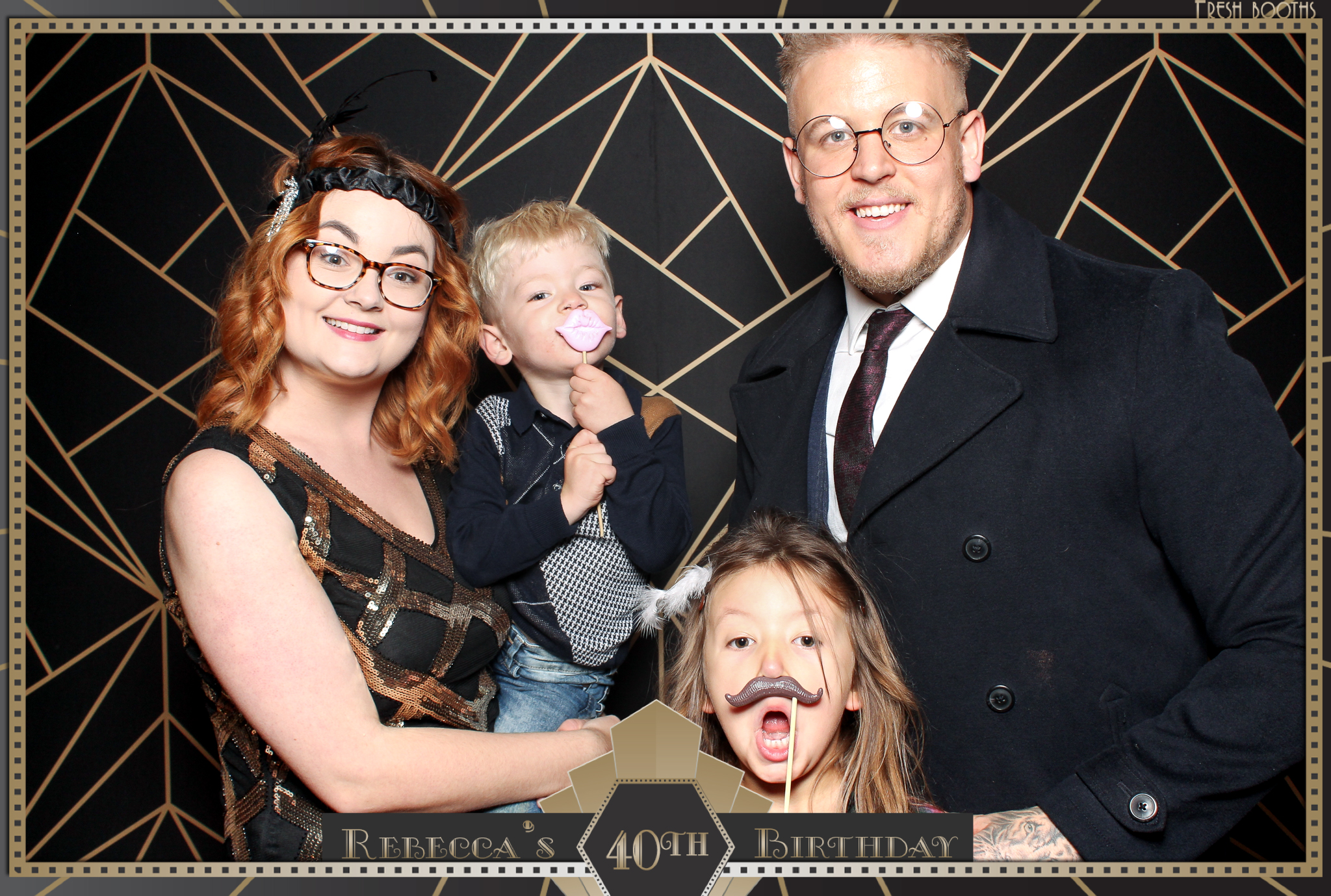 Rebecca's 40th - Classic Open Booth | View more photos from the event at gallery.freshbooths.com/u/FreshBooths/Rebeccas-40th-Classic-Open-Booth
