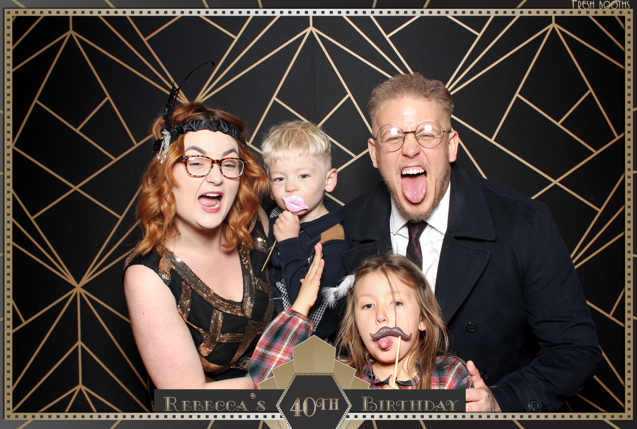 Rebecca's 40th - Classic Open Booth | View more photos from the event at gallery.freshbooths.com/u/FreshBooths/Rebeccas-40th-Classic-Open-Booth
