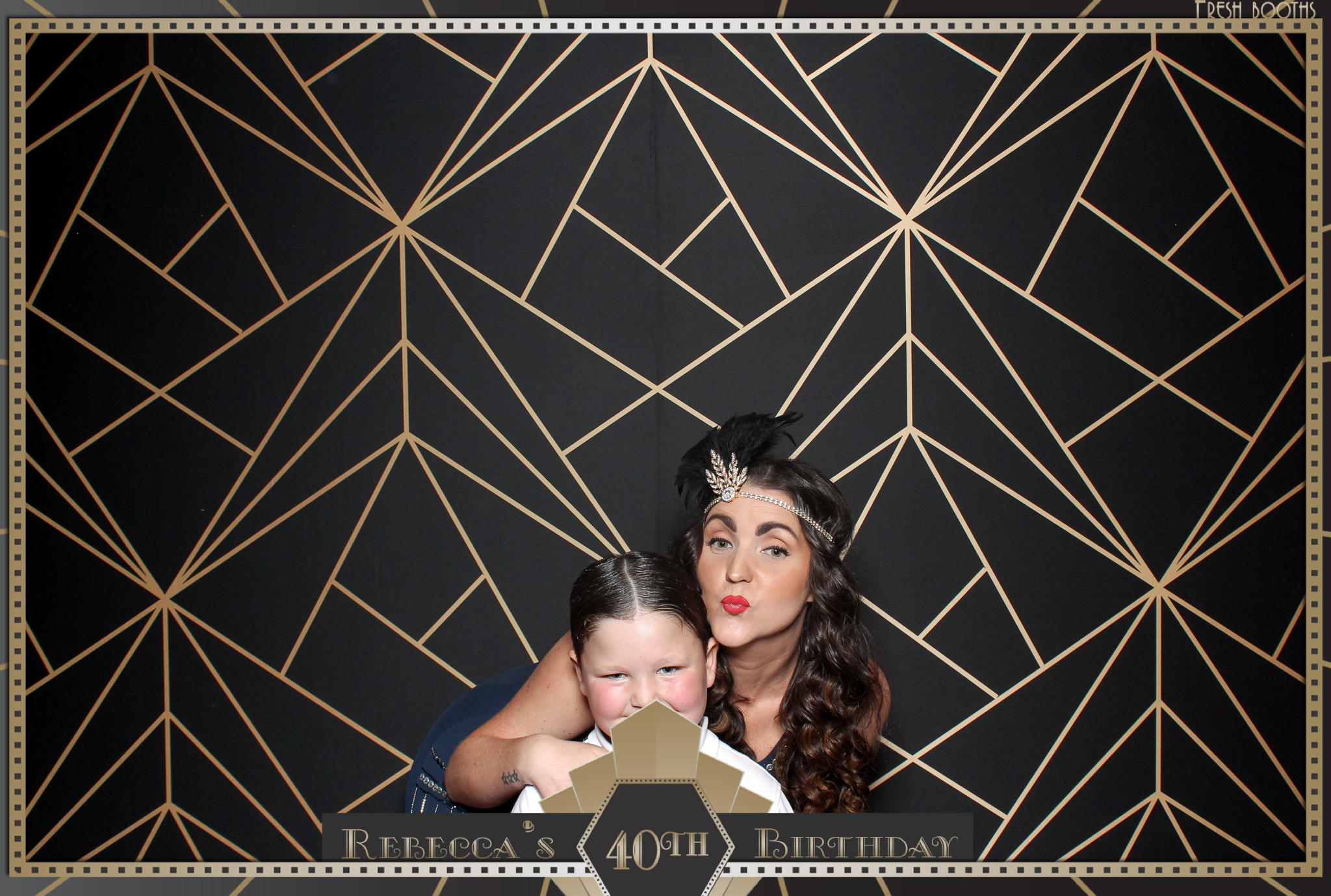 Rebecca's 40th - Classic Open Booth | View more photos from the event at gallery.freshbooths.com/u/FreshBooths/Rebeccas-40th-Classic-Open-Booth
