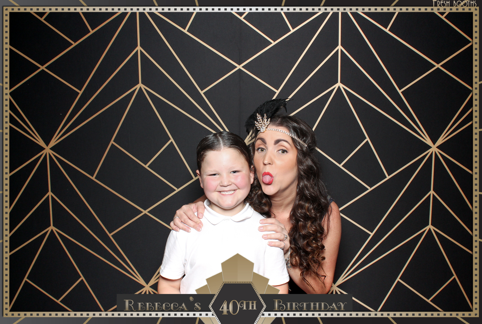 Rebecca's 40th - Classic Open Booth | View more photos from the event at gallery.freshbooths.com/u/FreshBooths/Rebeccas-40th-Classic-Open-Booth