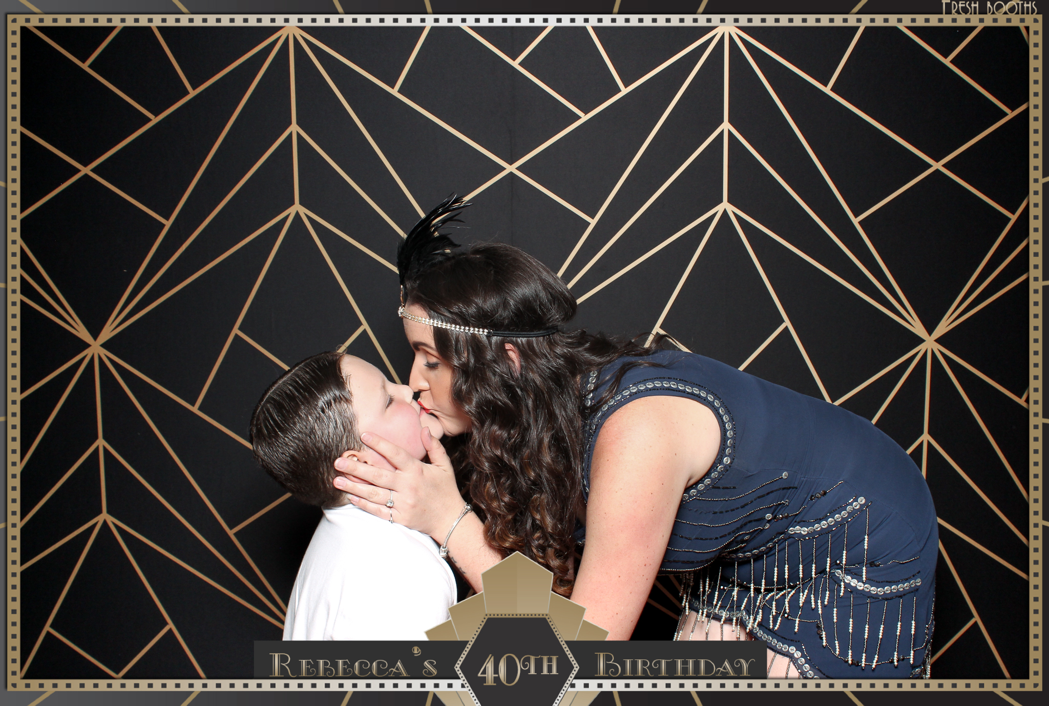 Rebecca's 40th - Classic Open Booth | View more photos from the event at gallery.freshbooths.com/u/FreshBooths/Rebeccas-40th-Classic-Open-Booth