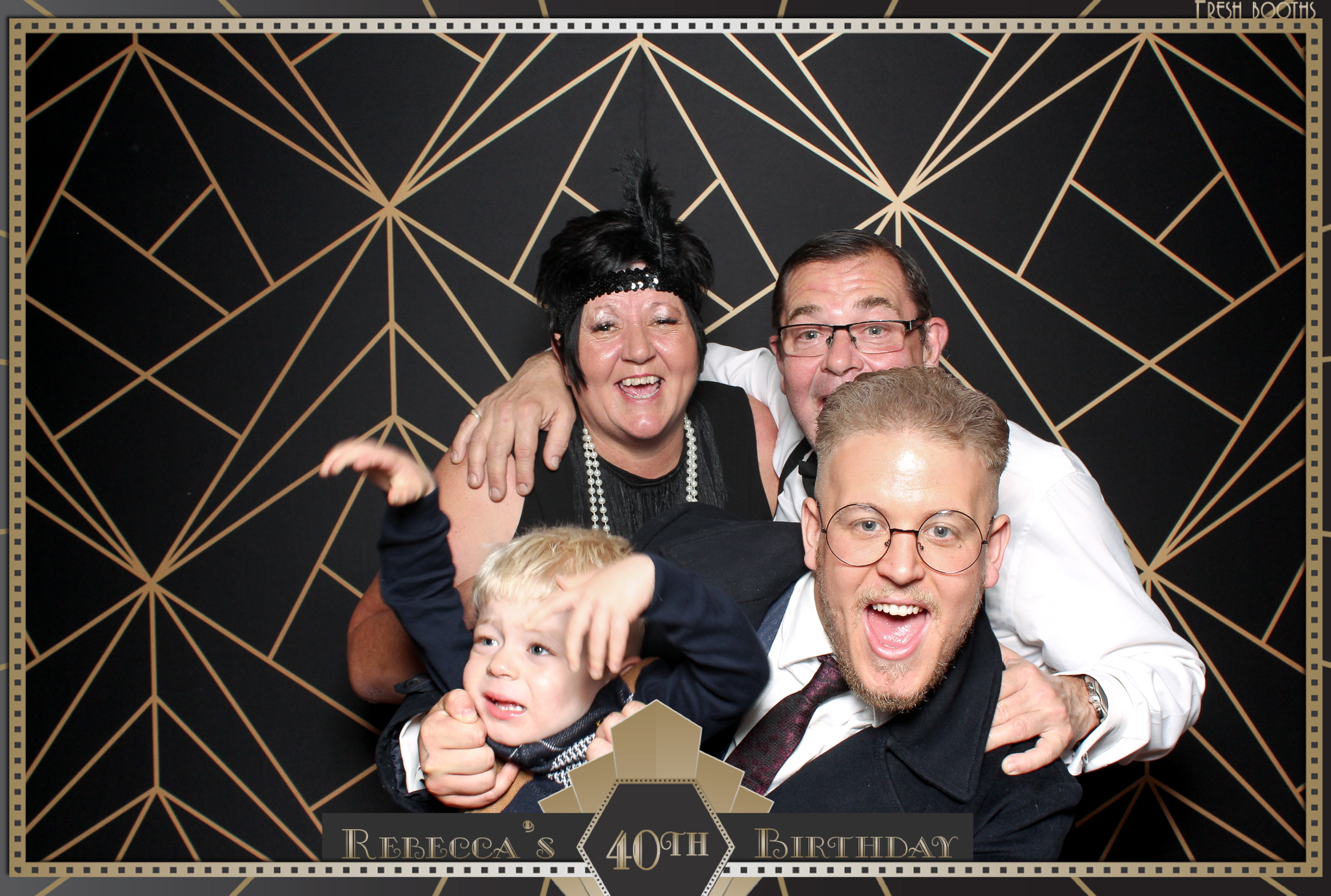 Rebecca's 40th - Classic Open Booth | View more photos from the event at gallery.freshbooths.com/u/FreshBooths/Rebeccas-40th-Classic-Open-Booth