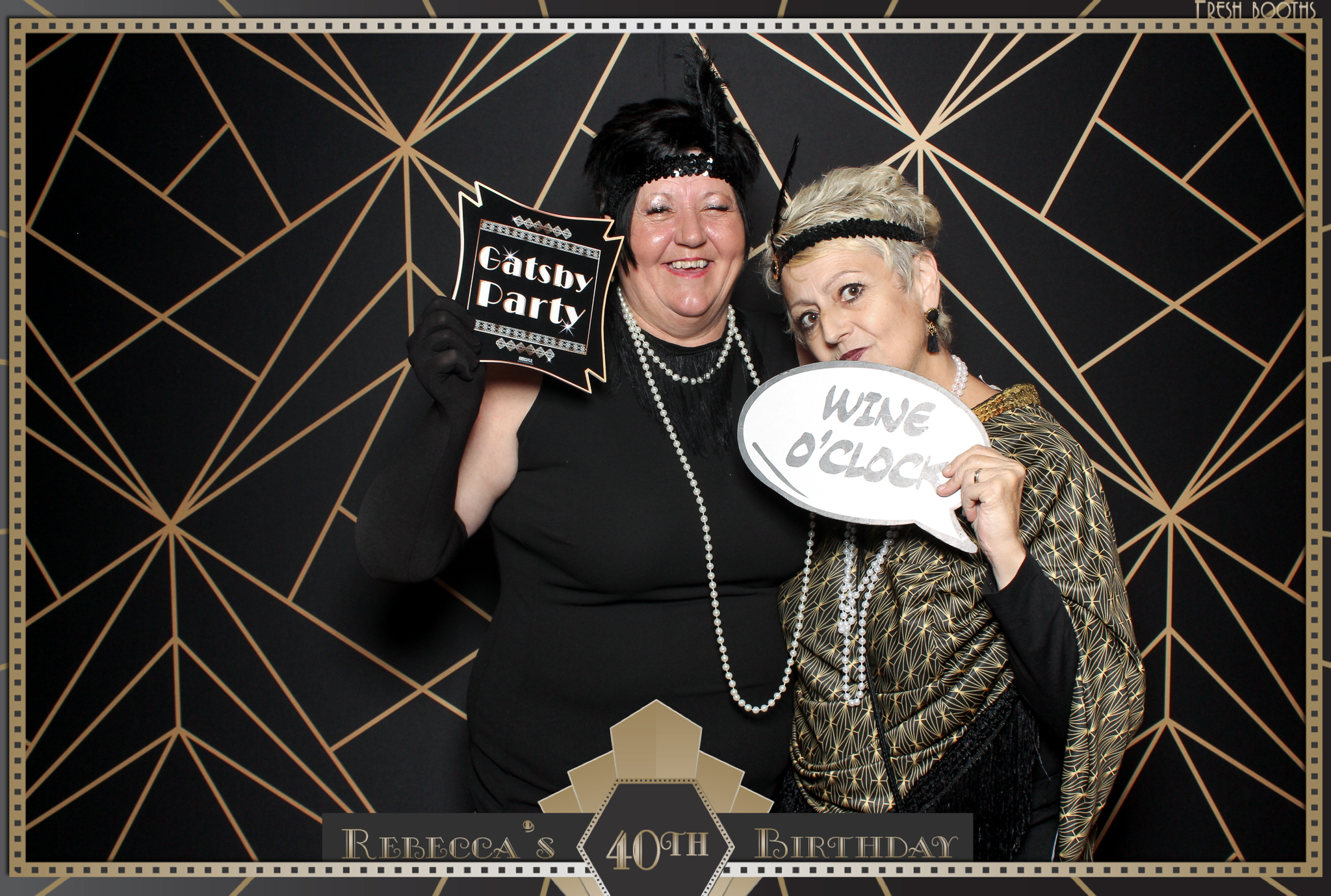 Rebecca's 40th - Classic Open Booth | View more photos from the event at gallery.freshbooths.com/u/FreshBooths/Rebeccas-40th-Classic-Open-Booth