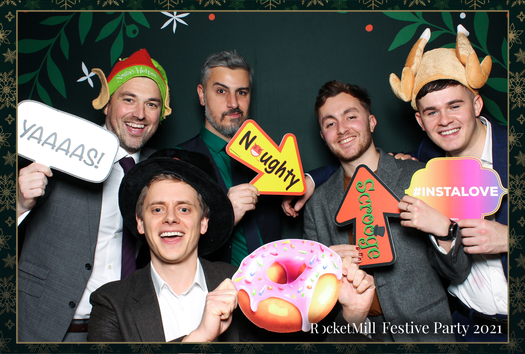 RocketMill Christmas Party 2021 | View more photos from the event at gallery.freshbooths.com/u/FreshBooths/RocketMill-Christmas-Party-2021