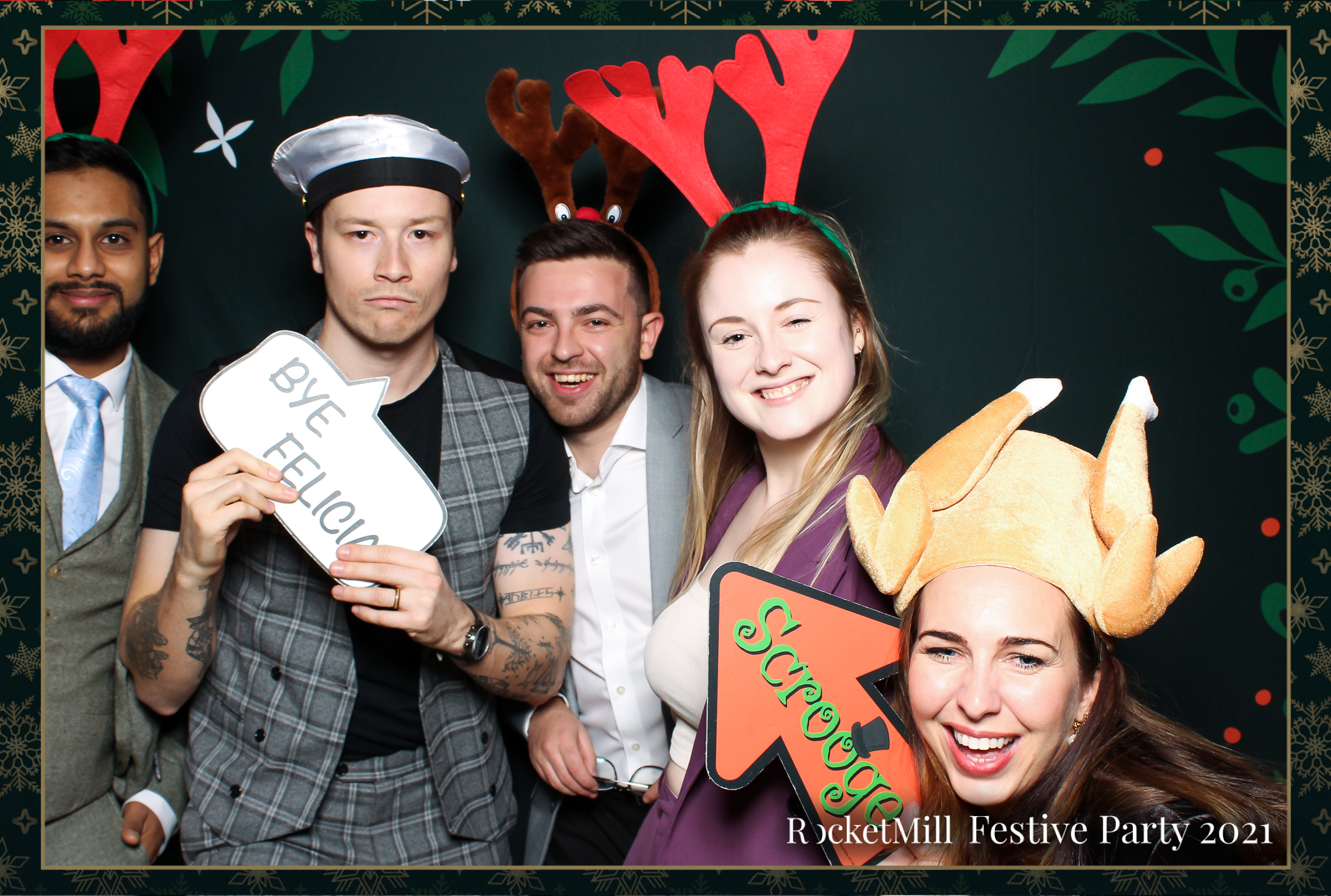 RocketMill Christmas Party 2021 | View more photos from the event at gallery.freshbooths.com/u/FreshBooths/RocketMill-Christmas-Party-2021