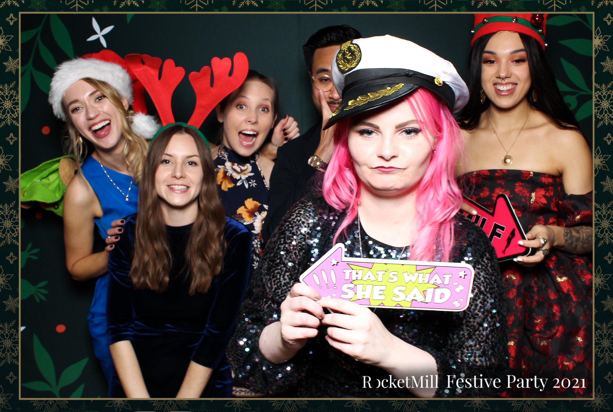 RocketMill Christmas Party 2021 | View more photos from the event at gallery.freshbooths.com/u/FreshBooths/RocketMill-Christmas-Party-2021