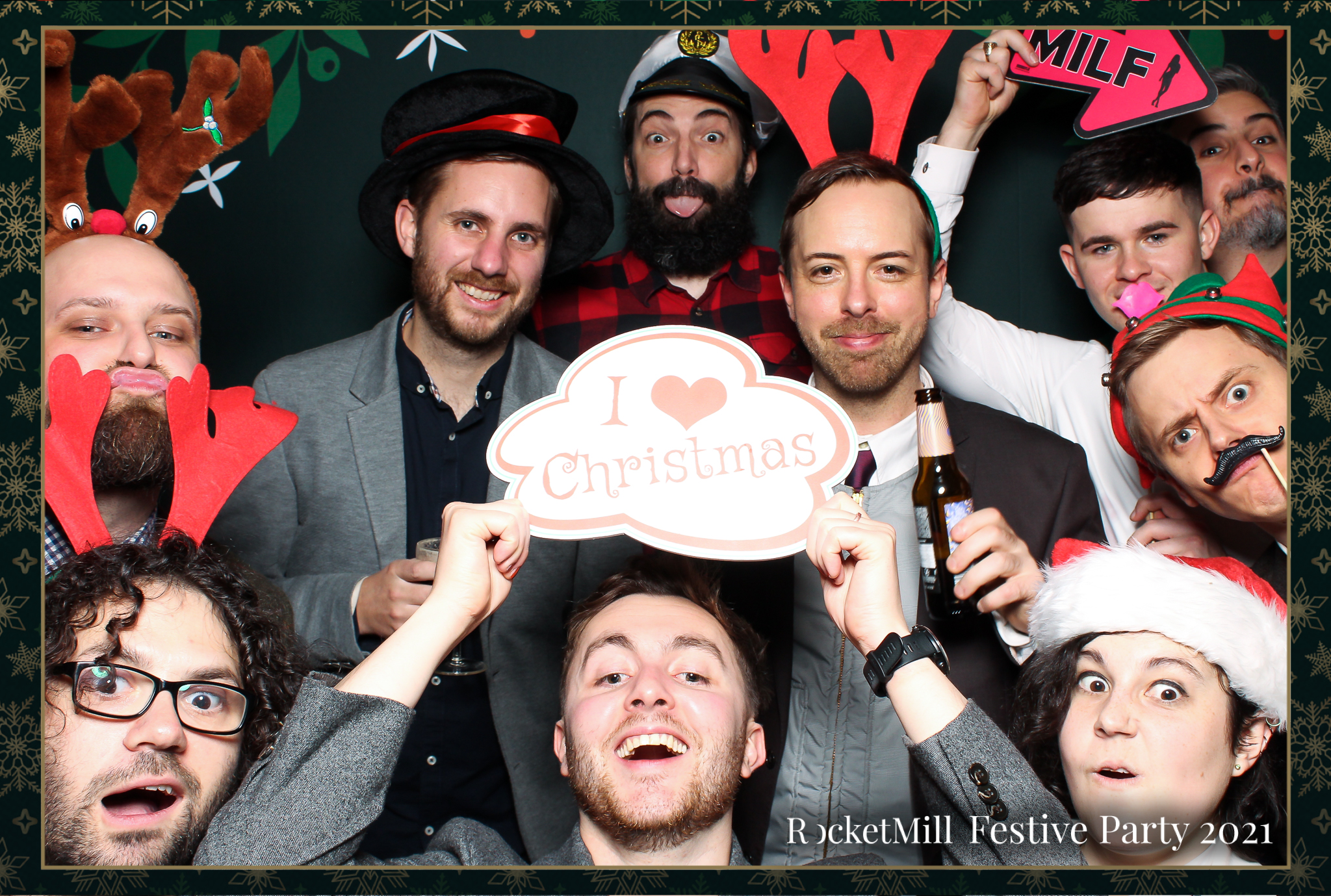 RocketMill Christmas Party 2021 | View more photos from the event at gallery.freshbooths.com/u/FreshBooths/RocketMill-Christmas-Party-2021