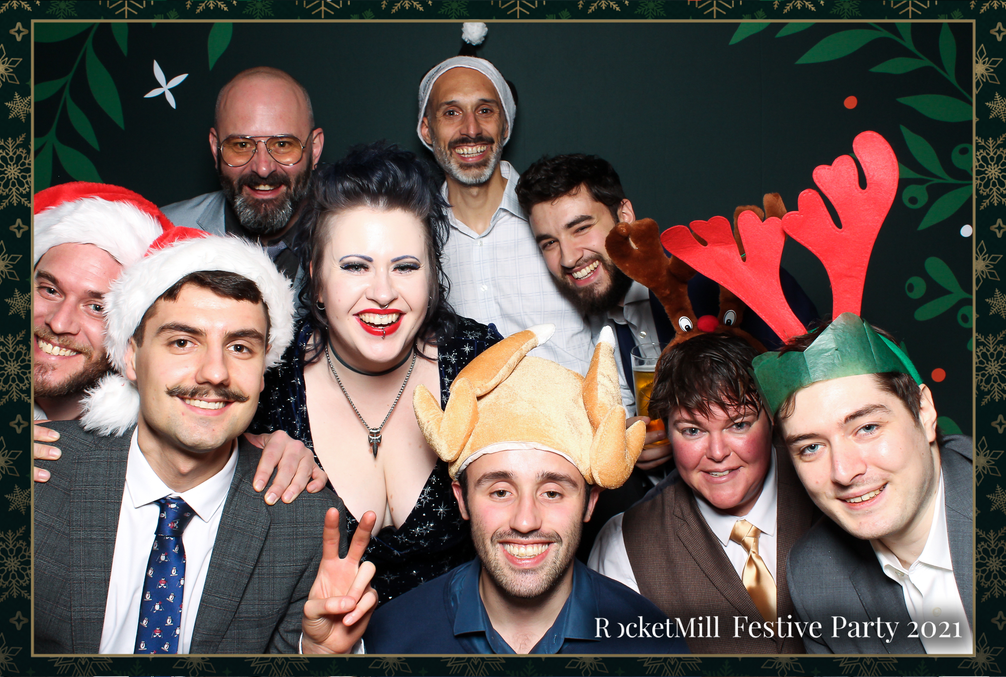 RocketMill Christmas Party 2021 | View more photos from the event at gallery.freshbooths.com/u/FreshBooths/RocketMill-Christmas-Party-2021