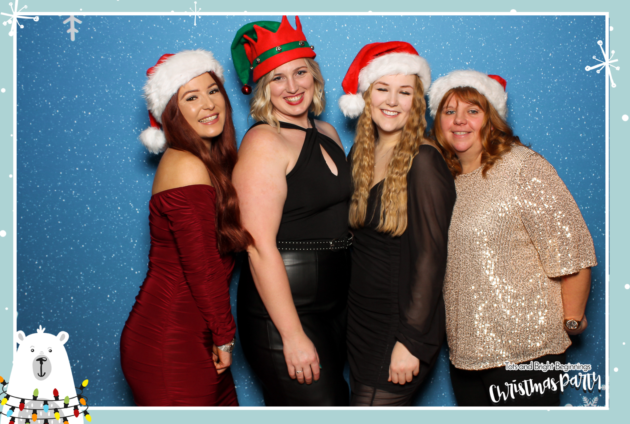 TOTS Christmas Party - Classic Open Booth | View more photos from the event at gallery.freshbooths.com/u/FreshBooths/TOTS-Christmas-Party-Classic-Open-Booth