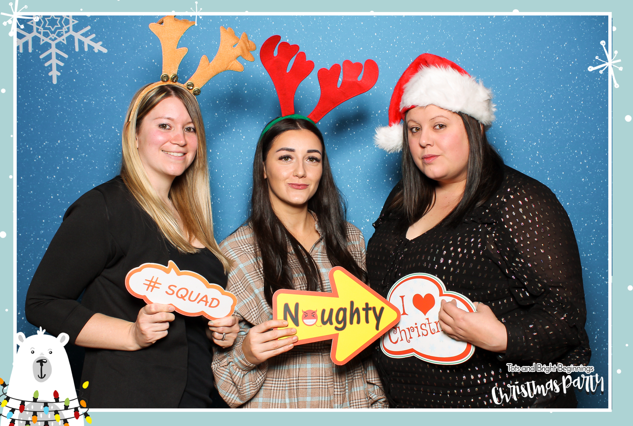 TOTS Christmas Party - Classic Open Booth | View more photos from the event at gallery.freshbooths.com/u/FreshBooths/TOTS-Christmas-Party-Classic-Open-Booth